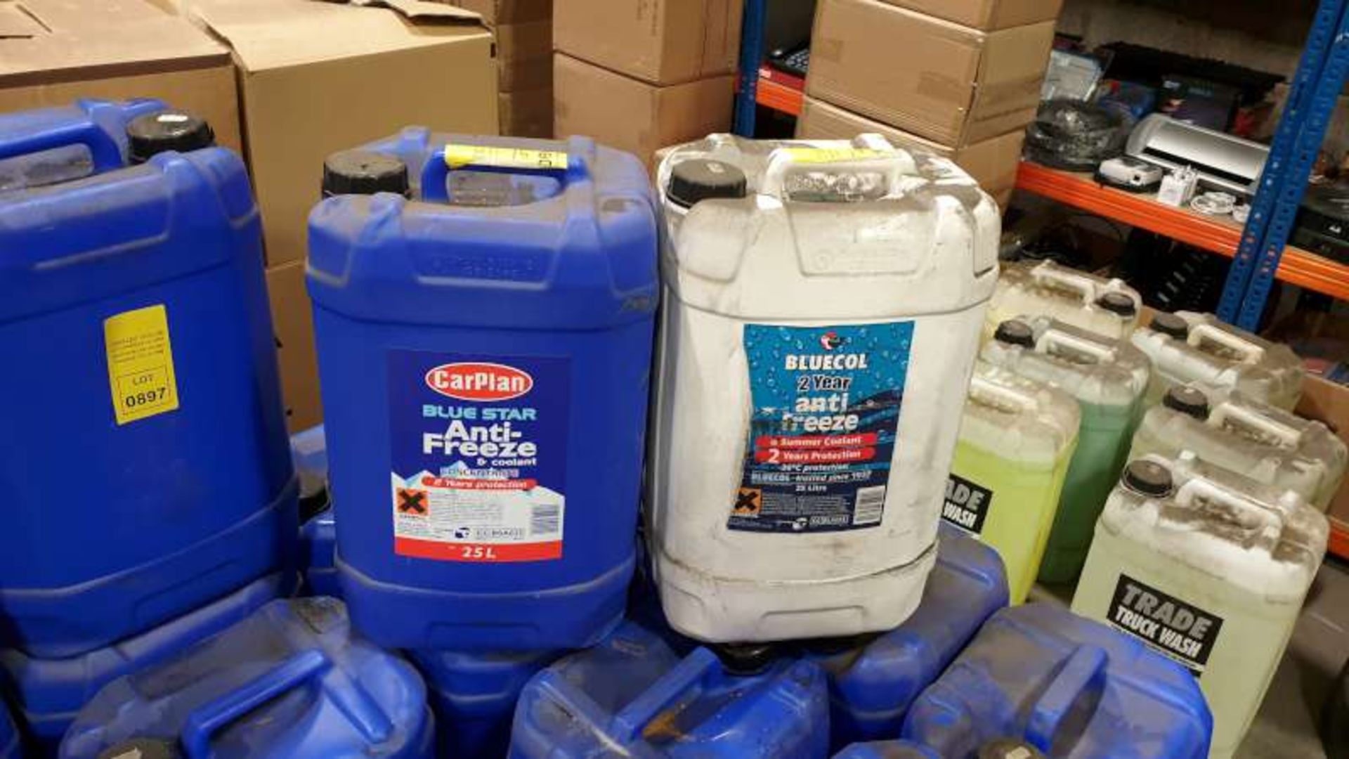 5 X 25 LITRE CARPLAN BLUE STAR ANTI FREEZE