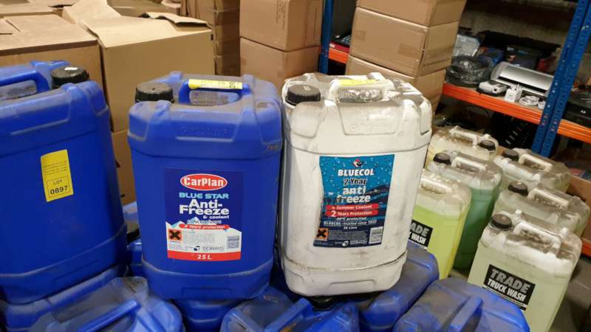 5 X 25 LITRE CARPLAN BLUE STAR ANTI FREEZE