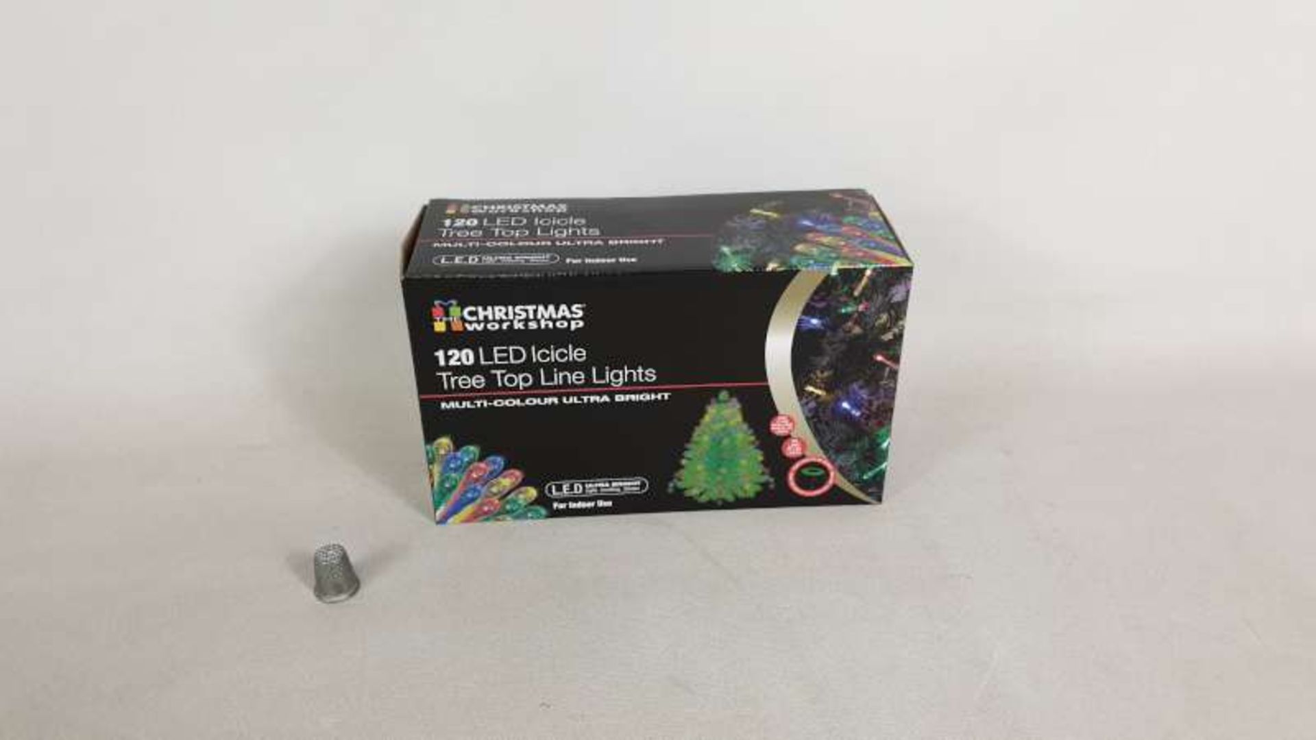 24 X BRAND NEW BOXED CHRISTMAS WORKSHOP 120 LED ICICLE TREE TOIP LINE MULTI COLOUR ULTRA BRIGHT