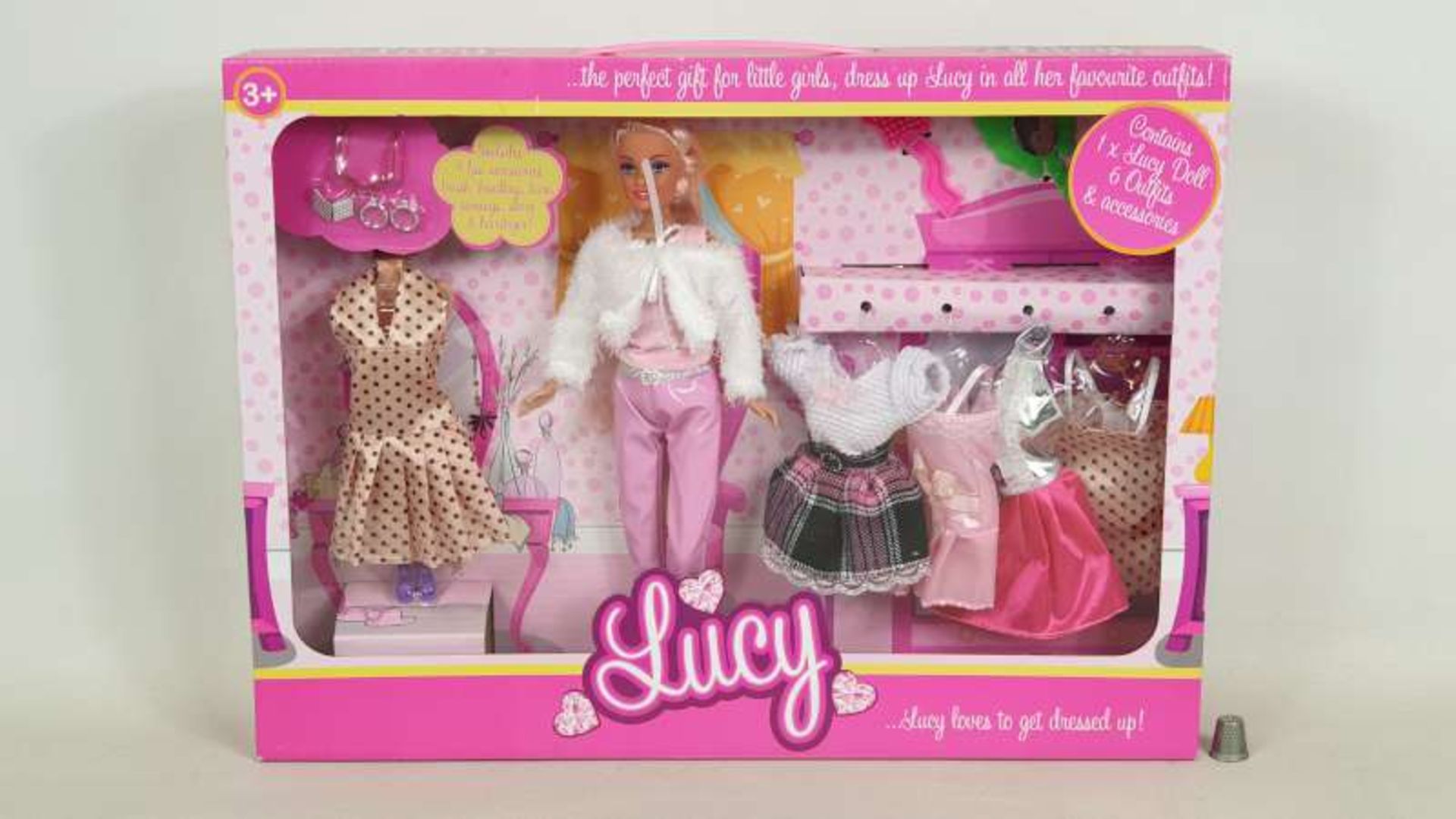20 X BRAND NEW BOXED LUCY DOLLS FASHION GIRL BUMPER PACKS IN 4 BOXES