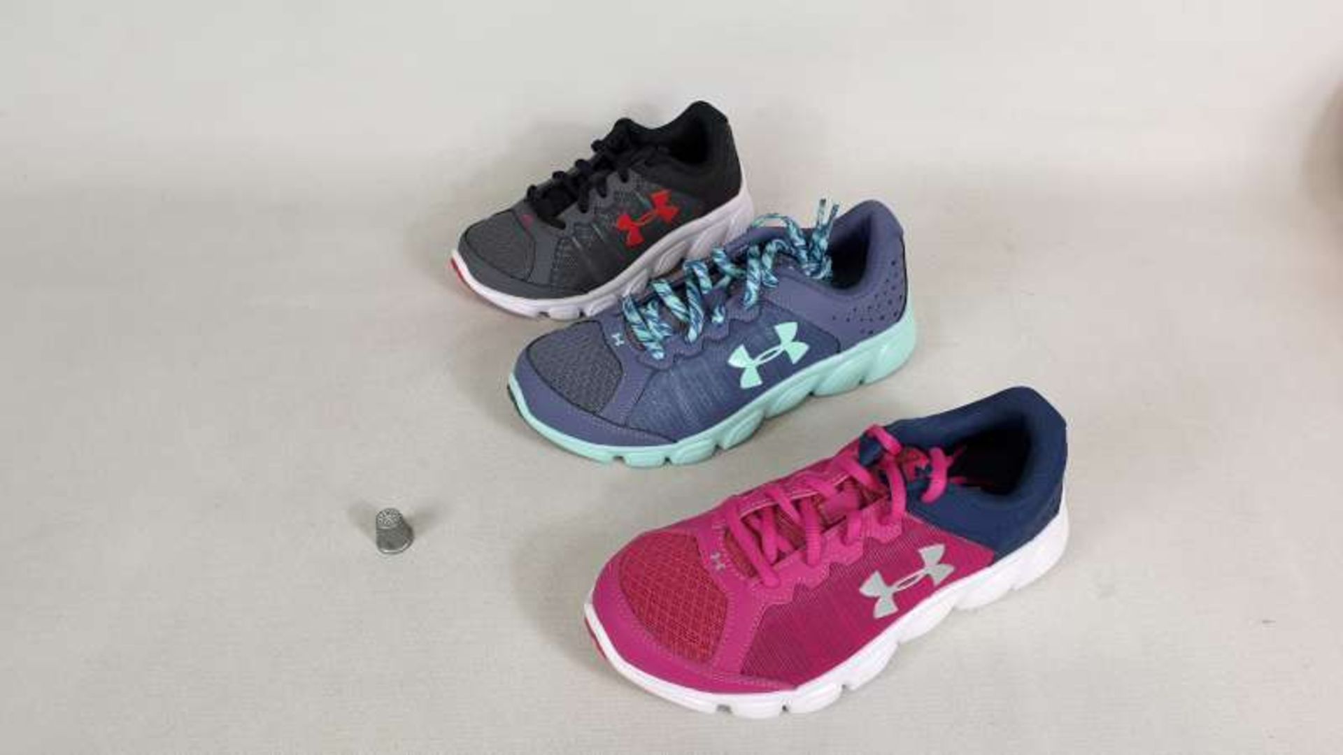 10 X BRAND NEW BOXED CHILDRENS UNDER ARMOUR TRAINERS IN VARIOUS STYLES SIZE 12.5