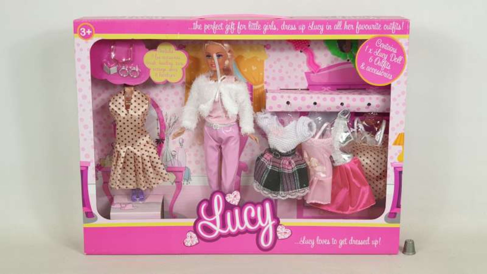 20 X BRAND NEW BOXED LUCY DOLLS FASHION GIRL BUMPER PACKS IN 4 BOXES