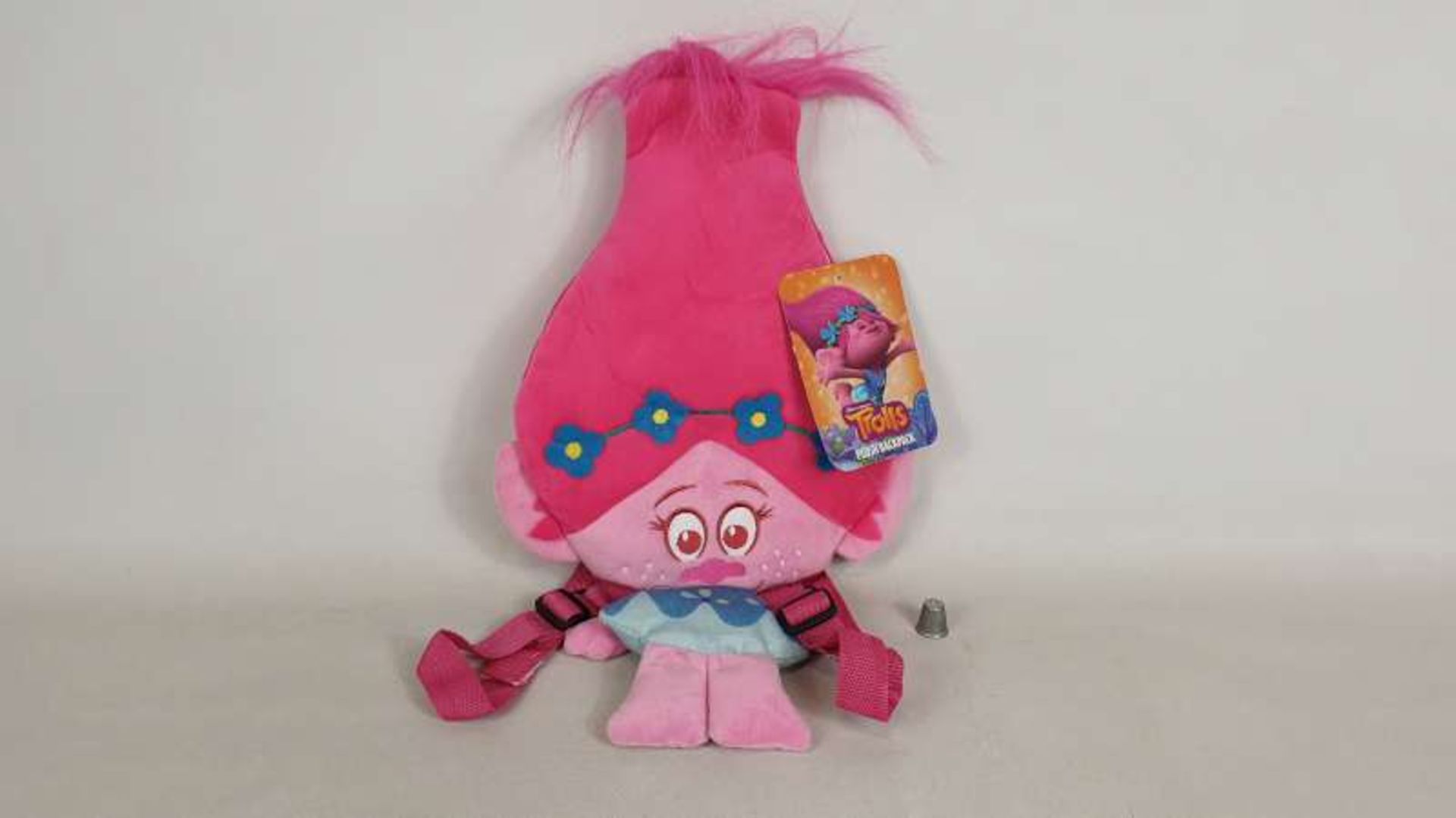 36 X BRAND NEW BOXED TROLLS POPPY HEAD PLUSH BACKPACKS IN 3 BOXES