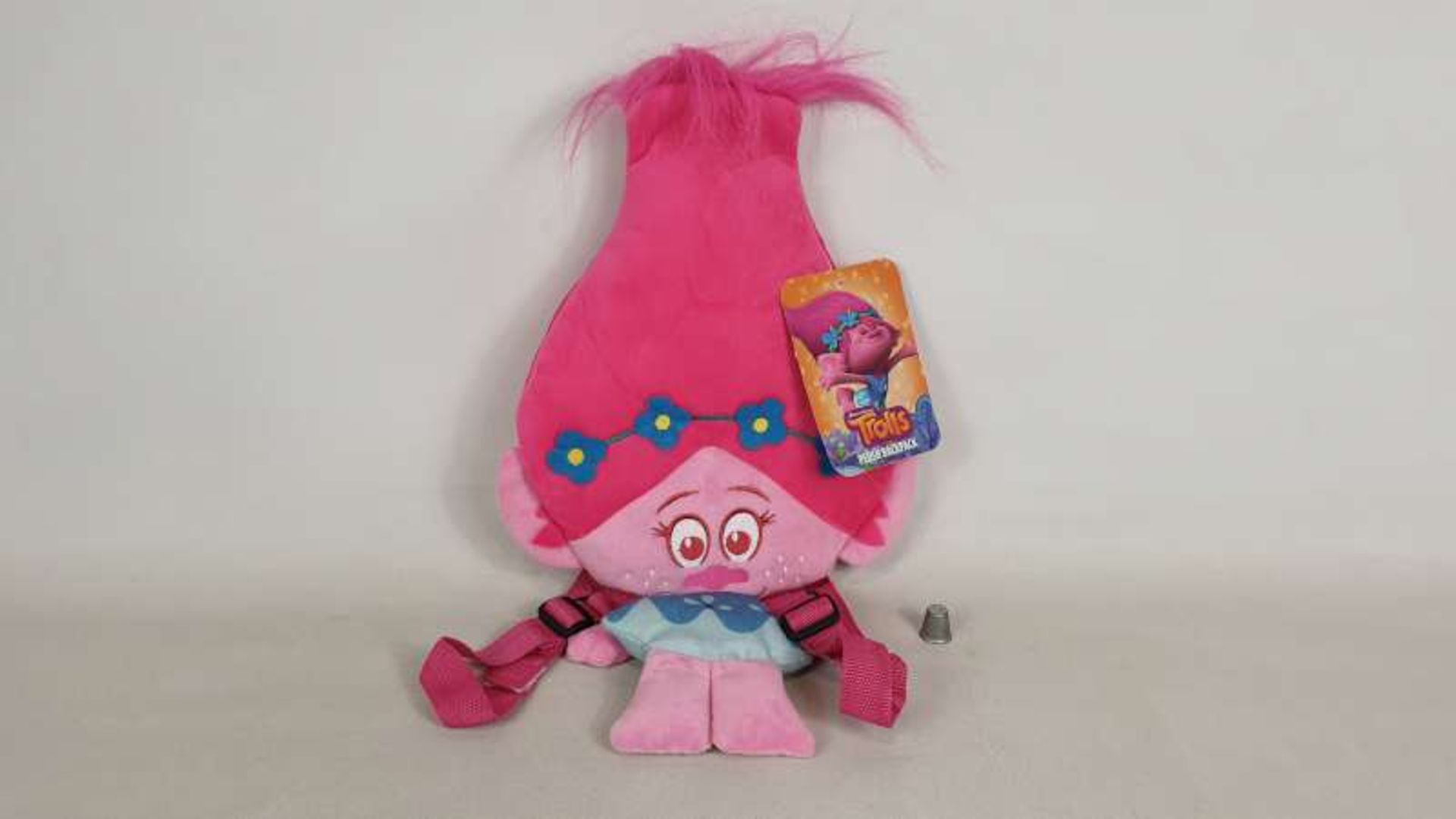 36 X BRAND NEW BOXED TROLLS POPPY HEAD PLUSH BACKPACKS IN 3 BOXES