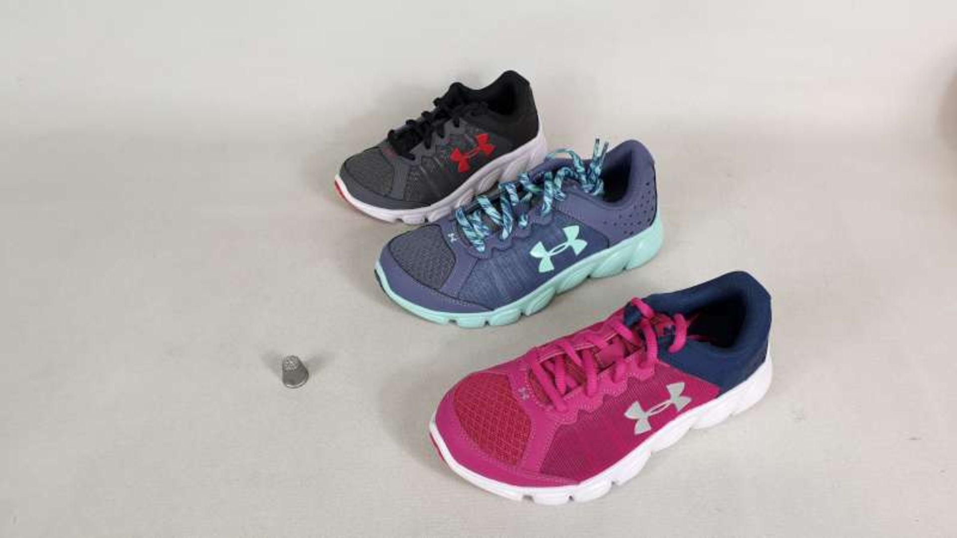 10 X BRAND NEW BOXED CHILDRENS UNDER ARMOUR TRAINERS IN VARIOUS STYLES SIZE 12.5