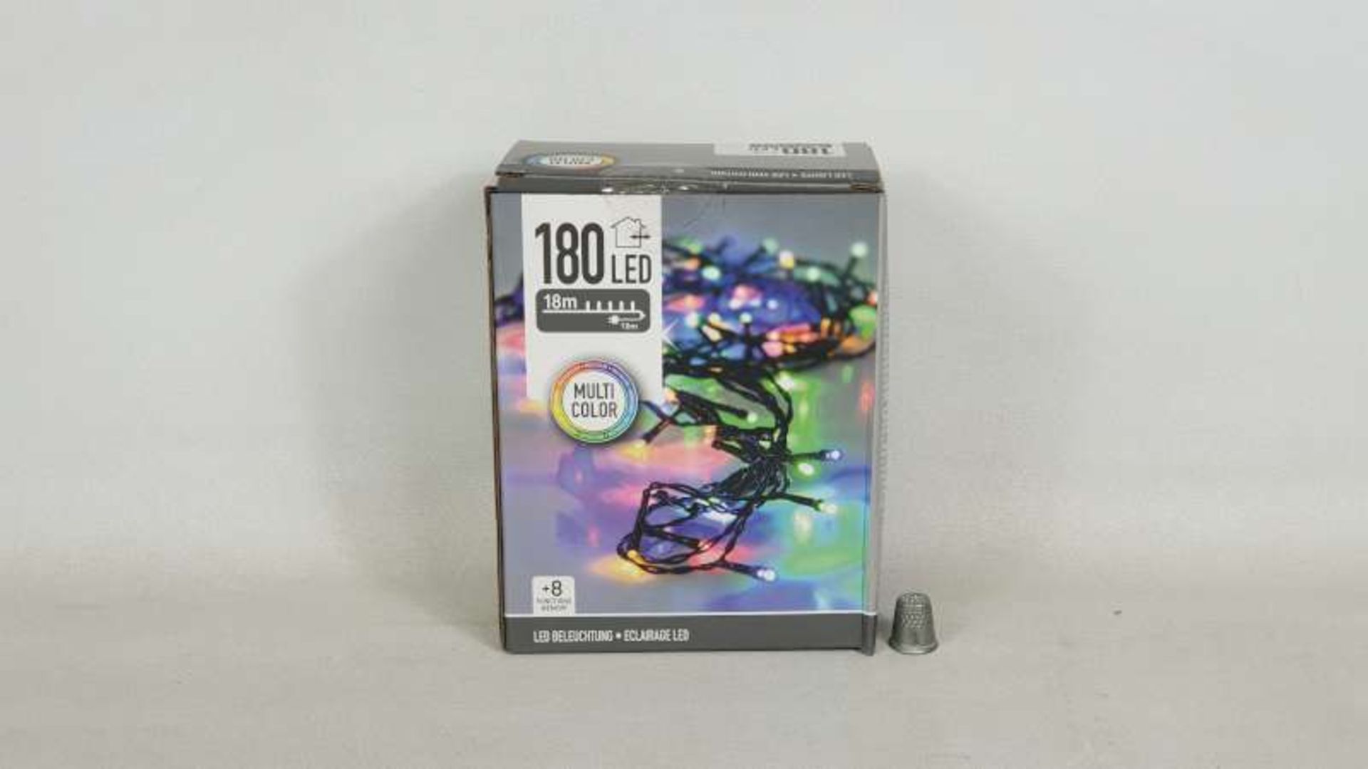 16 X BRAND NEW BOXED 180 LED MULTICOLOURED MULTI FUNCTION CHRISTMAS LIGHTS IN 1 BOX