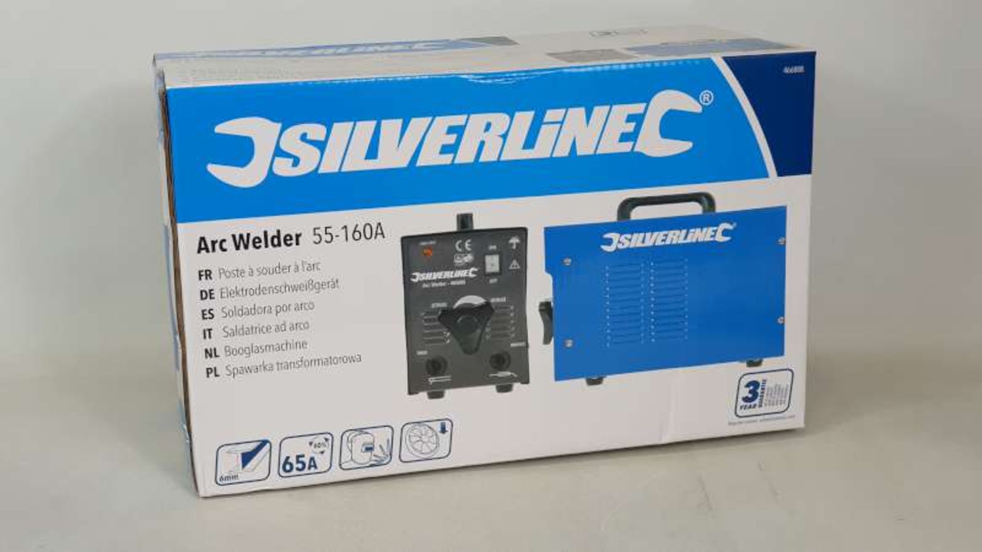 BRAND NEW BOXED SILVERLINE ARC WELDER 55-160A WITH 3 YEAR MANUFACTURERS GUARANTEE