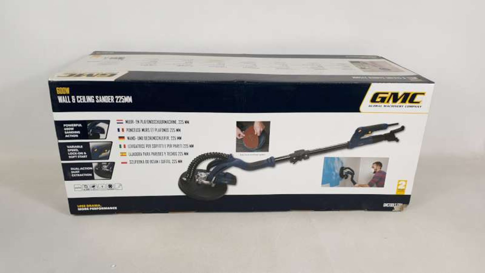 BRAND NEW BOXED 600W WALL AND CEILING SANDER 225MM WITH 2 YEAR MANUFACTURERS GUARANTEE
