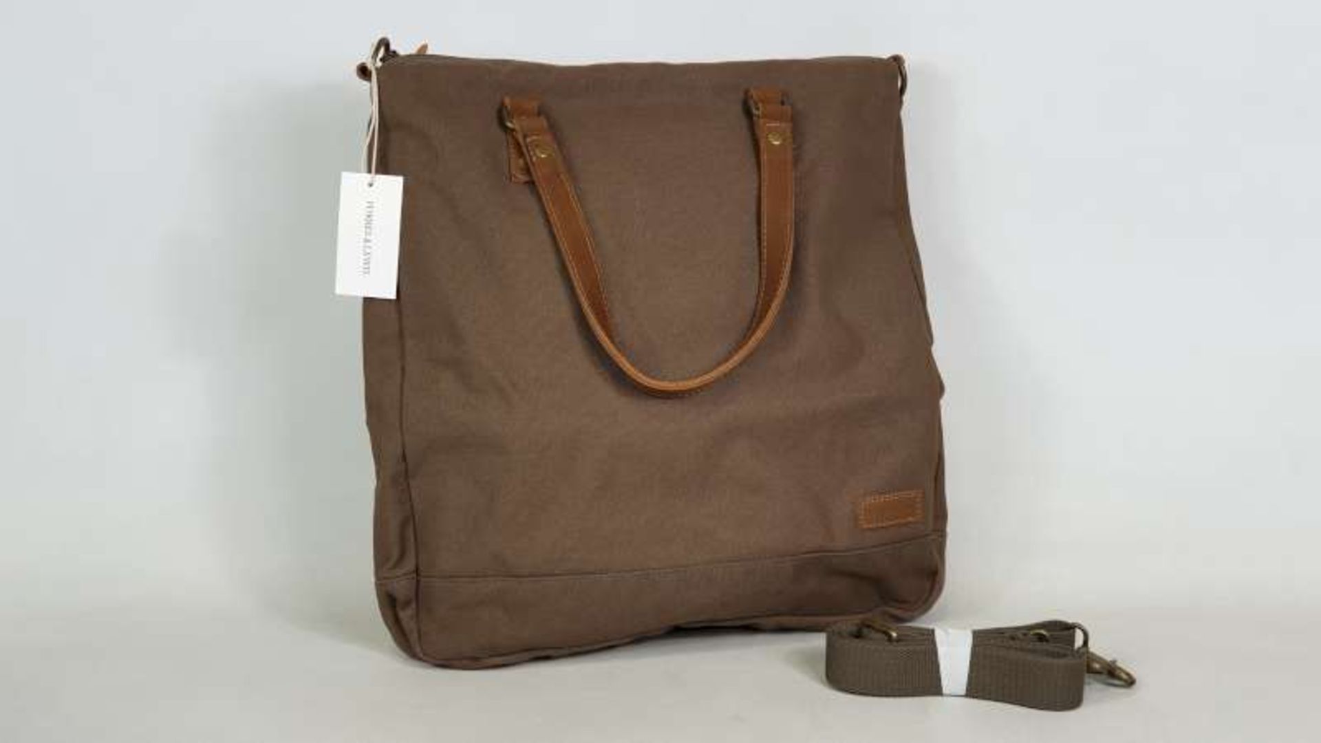 4 X BRAND NEW FORBES AND LEWIS CANVAS AND LEATHER FOXTON TOTE BAGS VARIOUS COLOURS