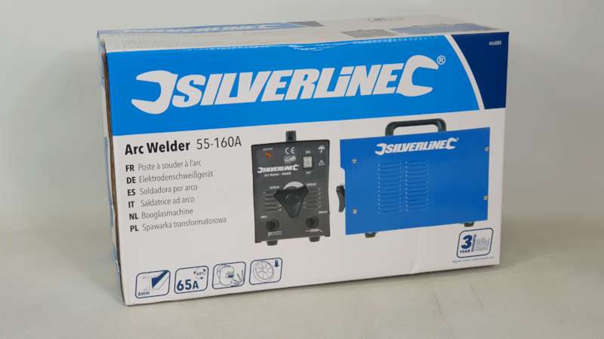 BRAND NEW BOXED SILVERLINE ARC WELDER 55-160A WITH 3 YEAR MANUFACTURERS GUARANTEE
