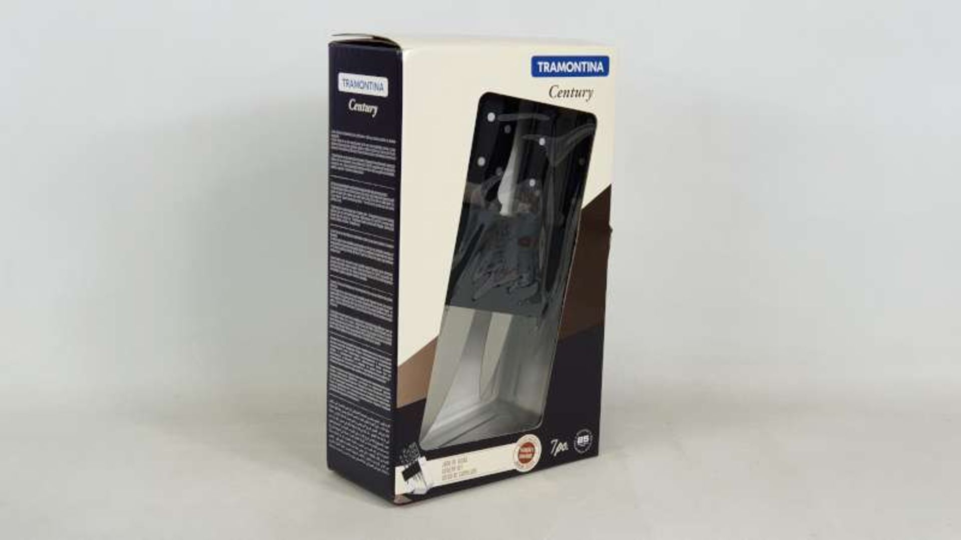 2 X BRAND NEW TRAMONTINA KNIFE BLOCK WITH 6 PROFESSIONAL KNIVES