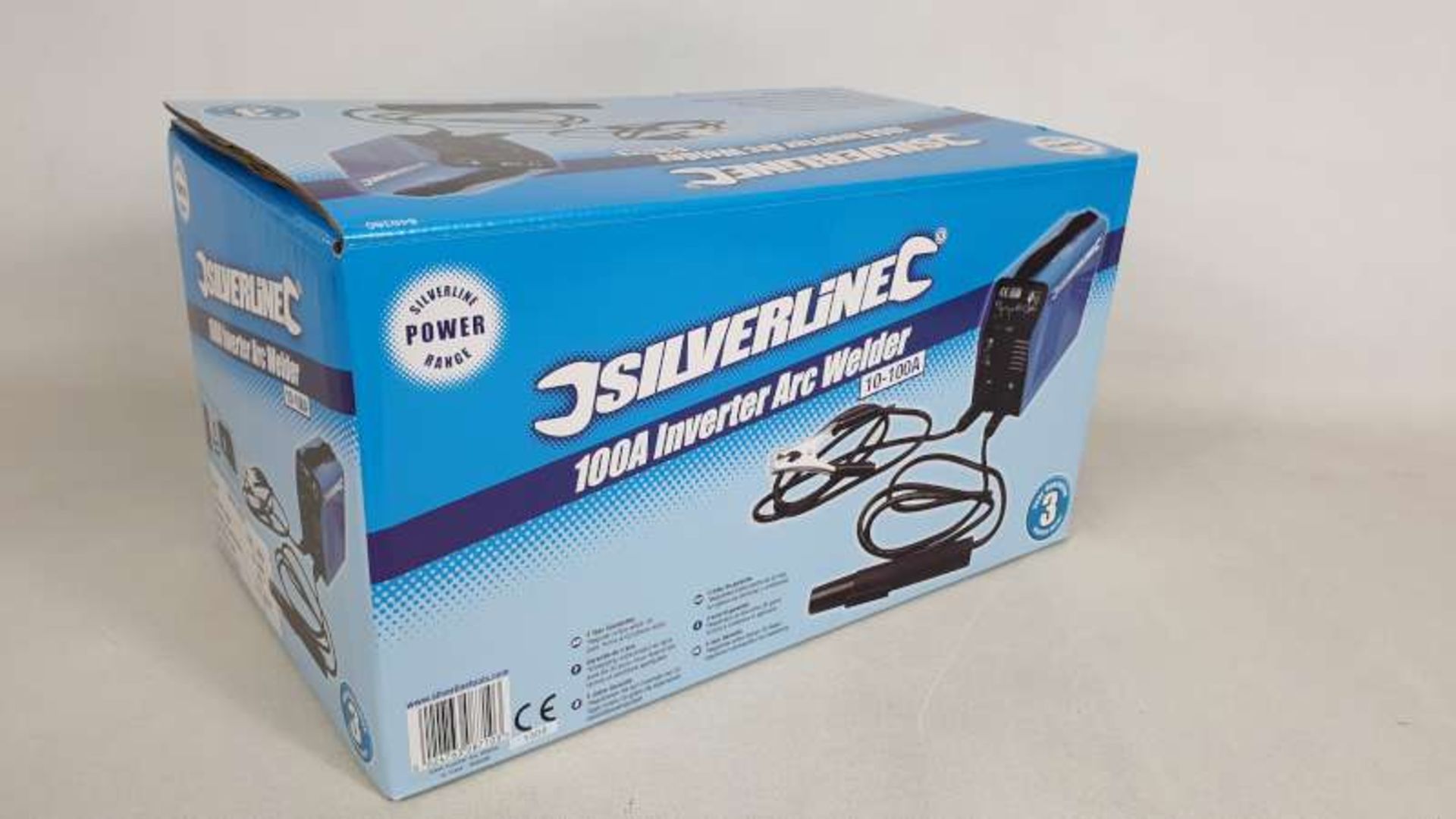 BRAND NEW BOXED SILVERLINE 100A INVERTER ARC WELDER WITH 3 YEARS MANUFACTURERS GUARANTEE