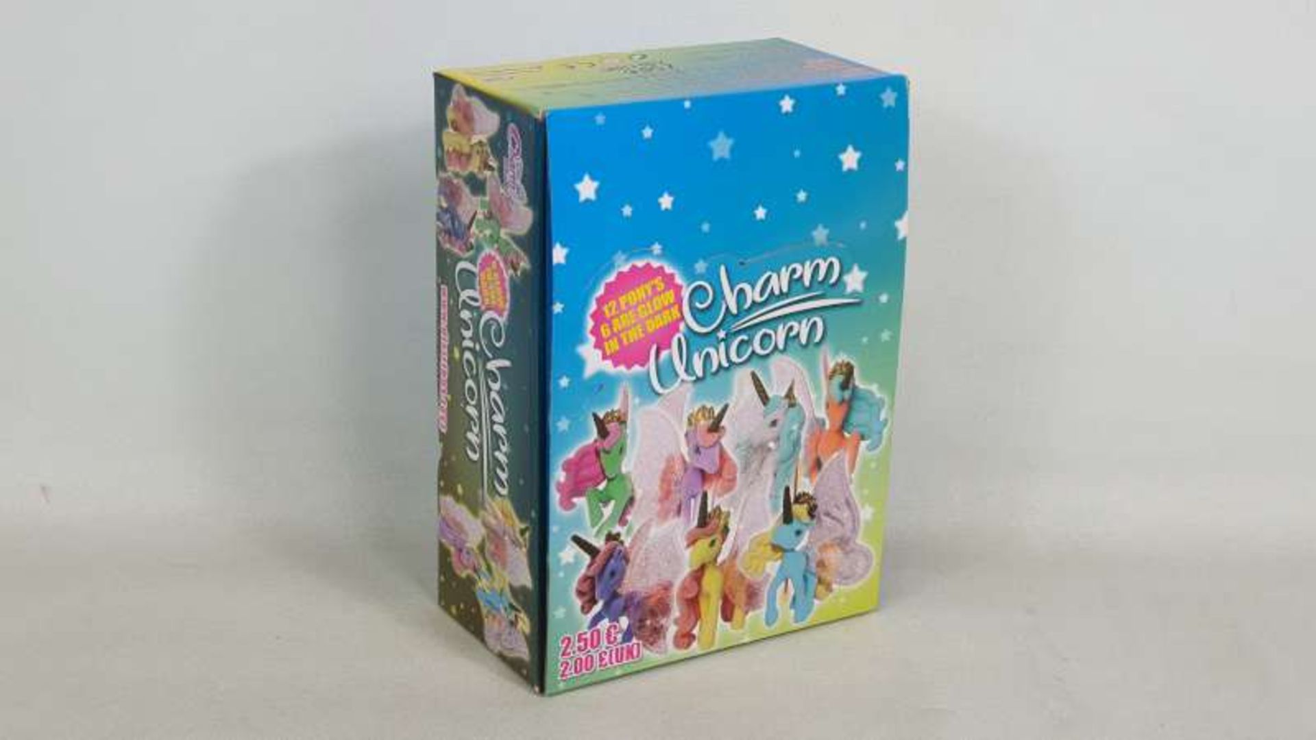24 X DISPLAY BOXES OF VARIOUS UNICORN CHARMS IN 1 BOX
