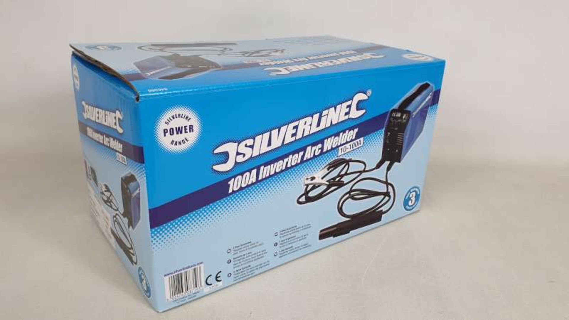 BRAND NEW BOXED SILVERLINE 100A INVERTER ARC WELDER WITH 3 YEARS MANUFACTURERS GUARANTEE