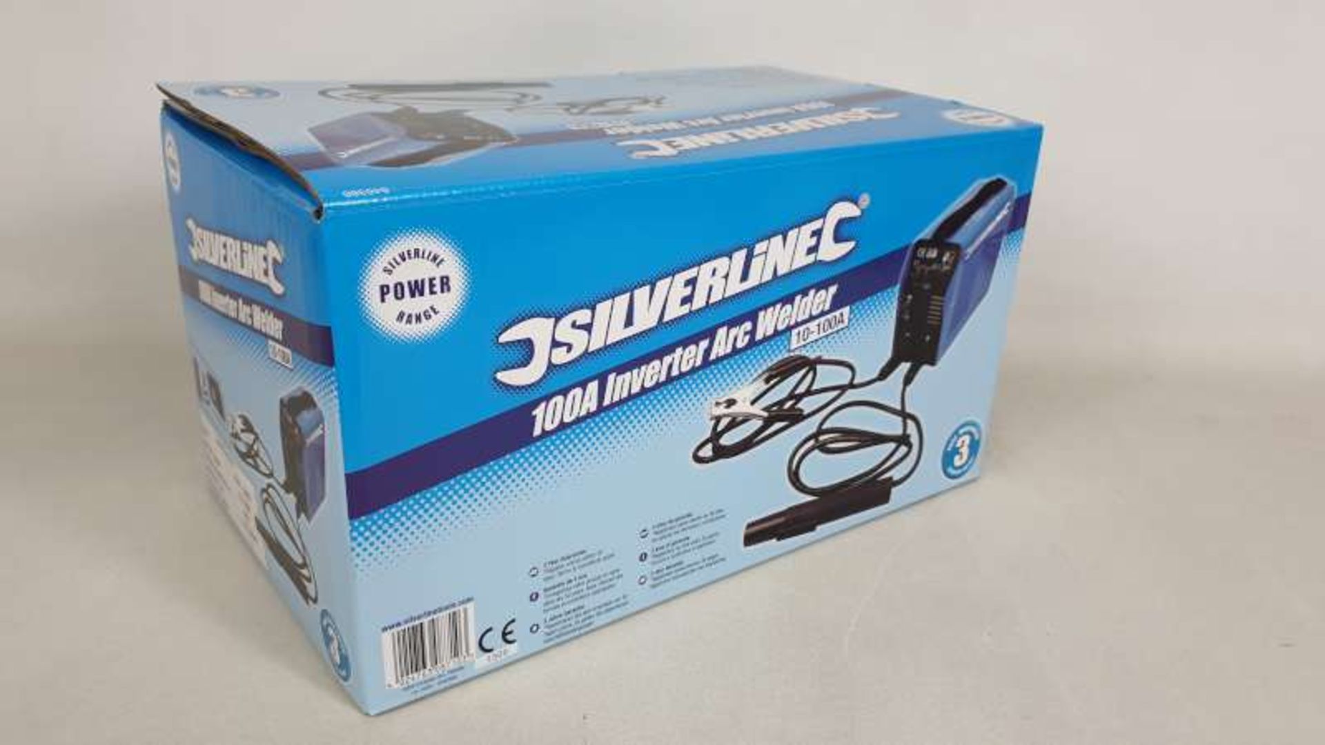 BRAND NEW BOXED SILVERLINE 100A INVERTER ARC WELDER WITH 3 YEARS MANUFACTURERS GUARANTEE