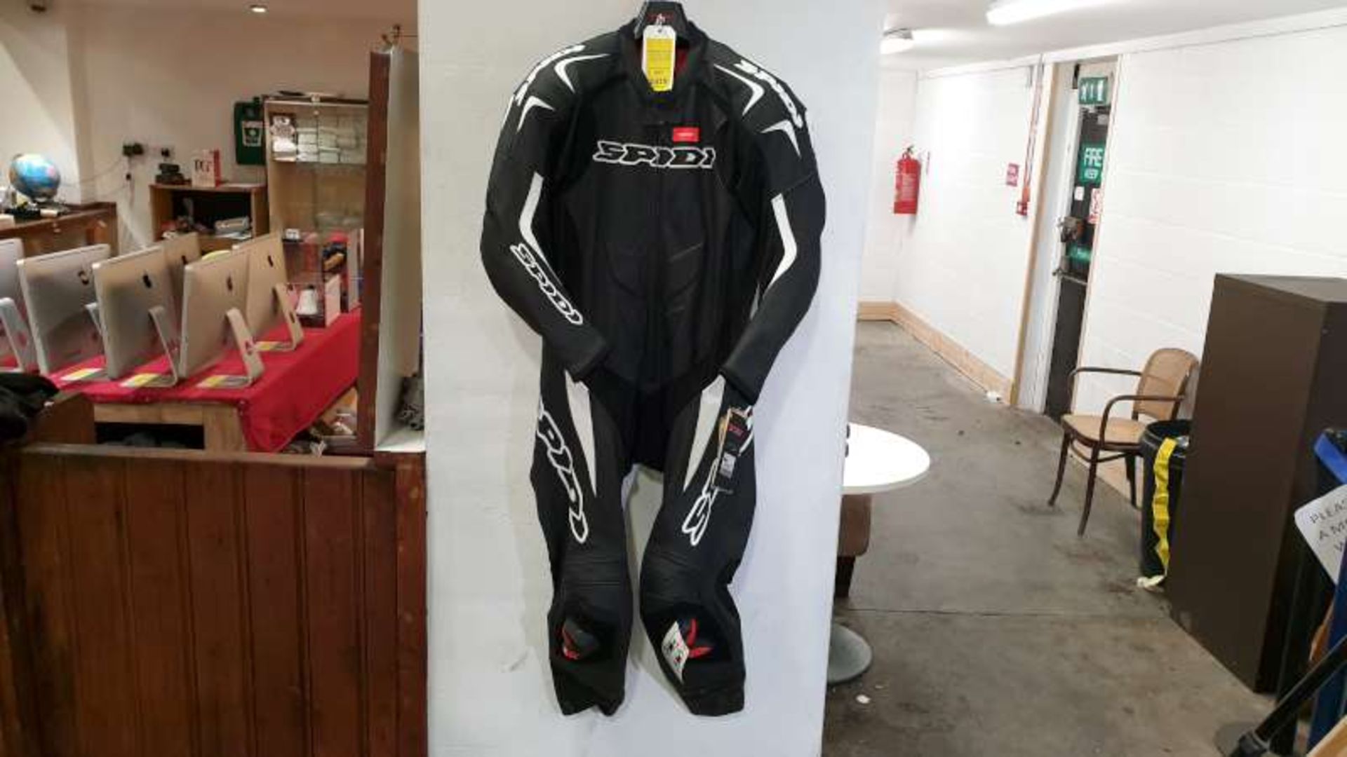 SPIDI GB SUPERSPORT WIND PRO SUIT BLACK/WHITE SIZE 56 RRP £729.99