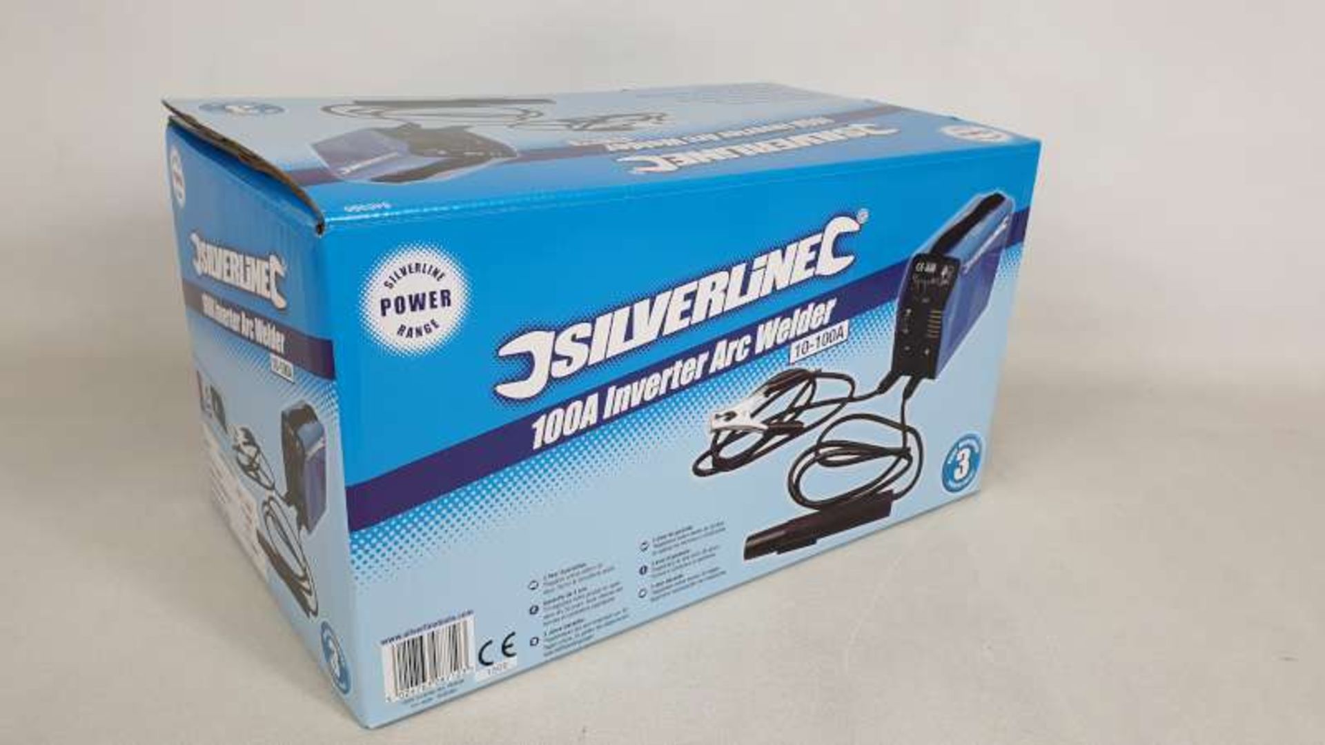 BRAND NEW BOXED SILVERLINE 100A INVERTER ARC WELDER WITH 3 YEARS MANUFACTURERS GUARANTEE