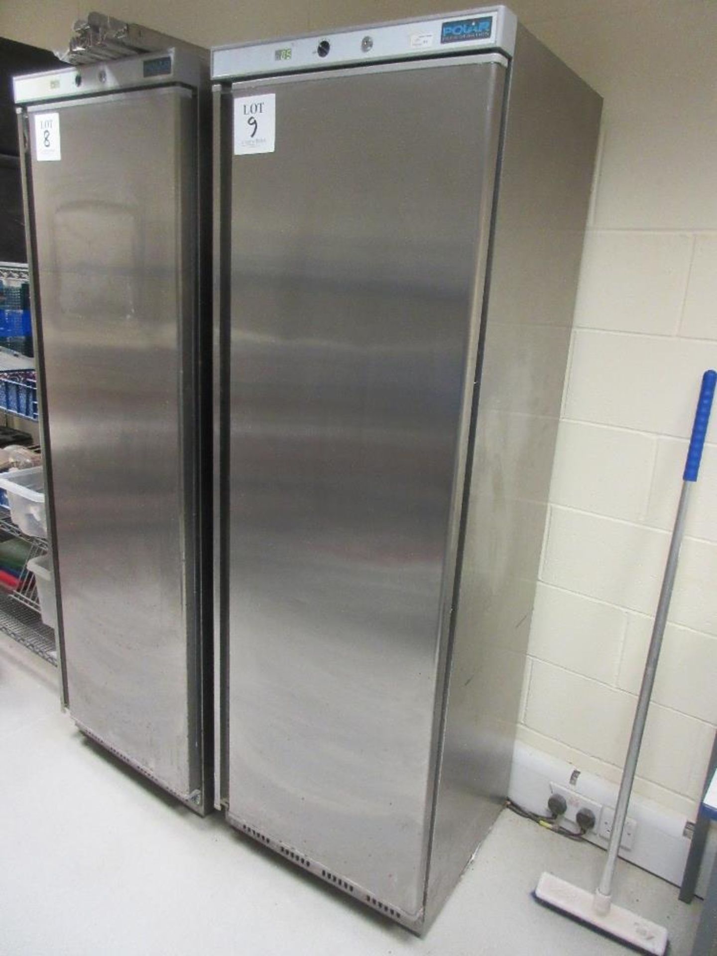 Polar CD082 full height stainless steel single door refrigerator Serial number 337742