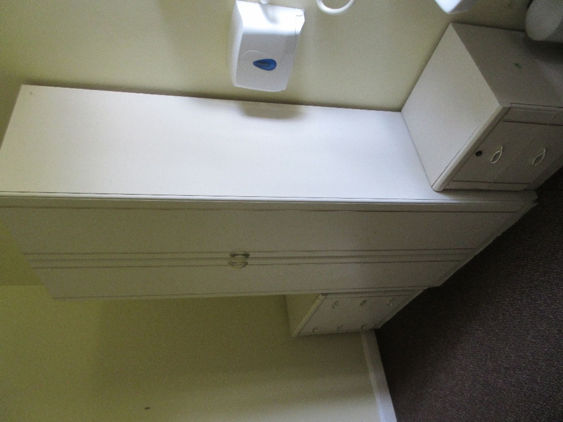 Contents of Room 2 to include sensor mat, commode, wardrobe, chest of drawers, bedside cabinet, - Image 3 of 5