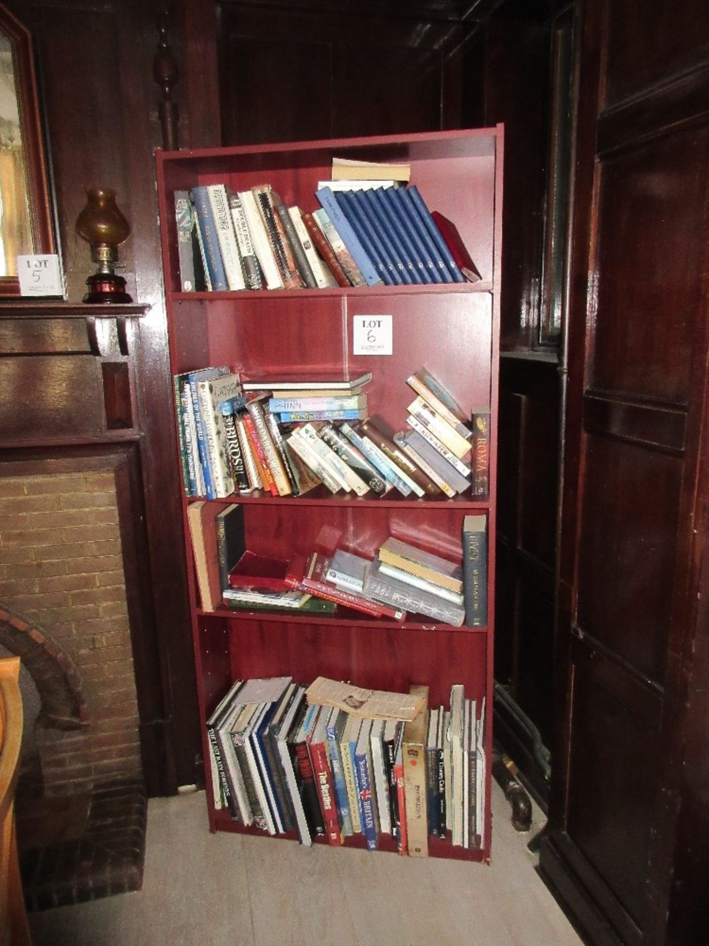 Bookshelf with quantity of books