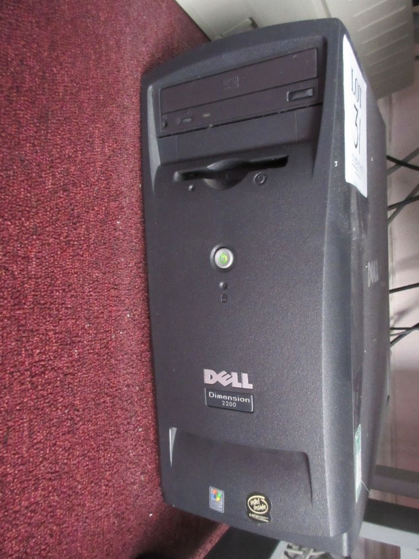 Dell Dimension 2200 PC with monitor, keyboard and mouse (all data and software erased)