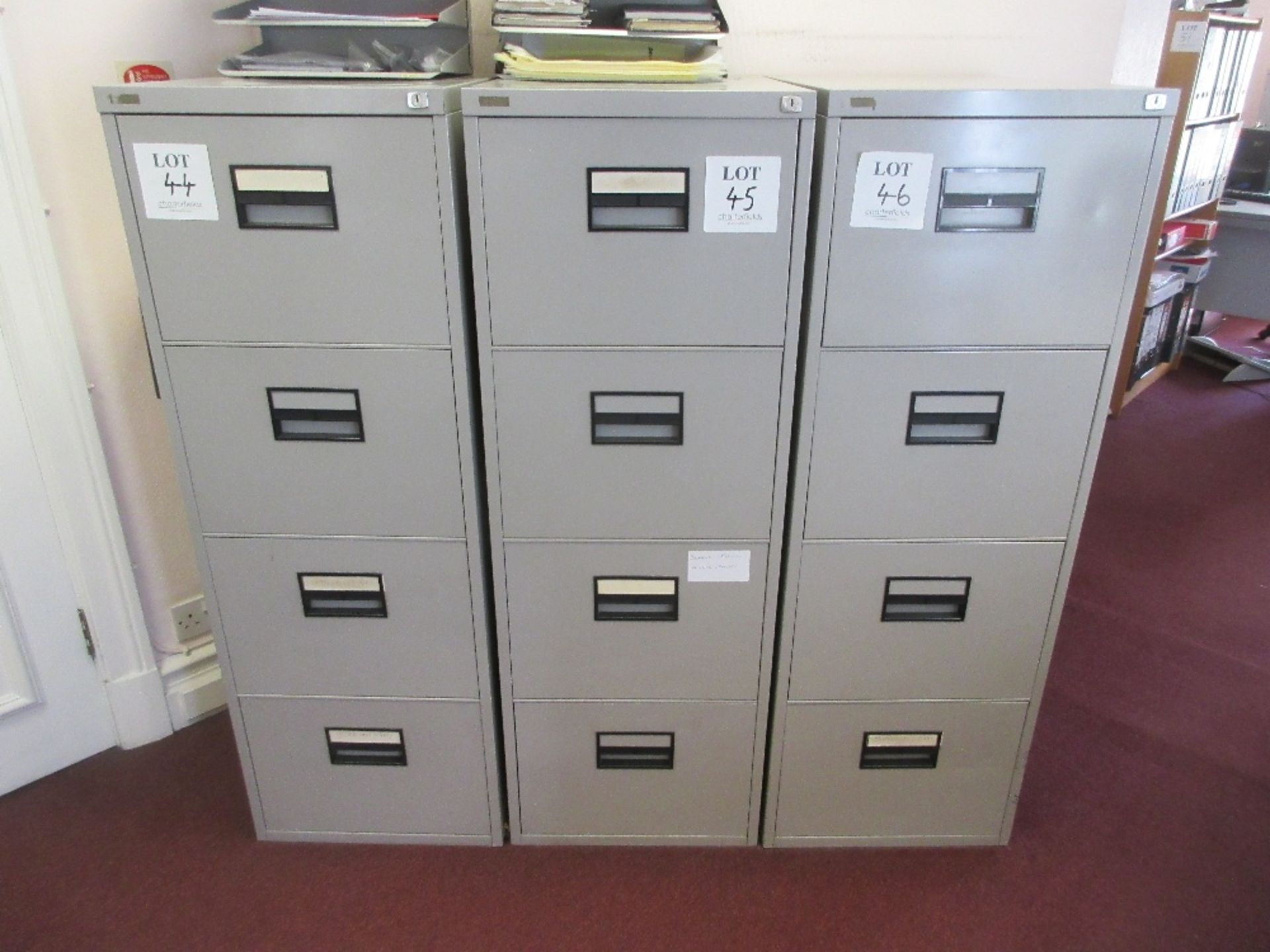 Four drawer steel filing cabinet