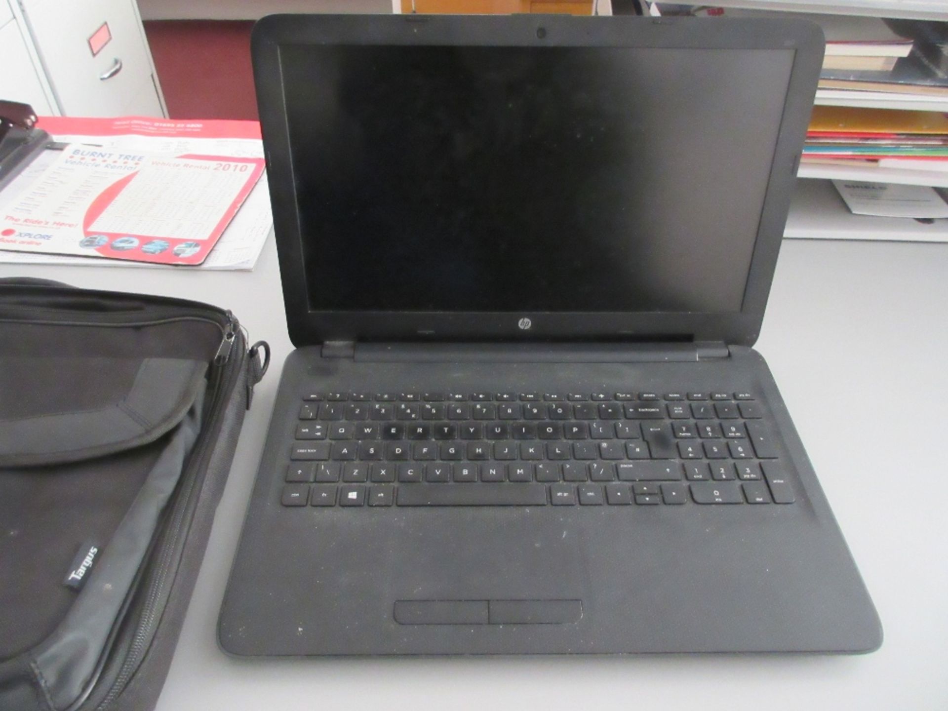 HP 250G4 laptop incorporating I5-6200 processor, 4GB Memory, 500GB Hard Drive, with bag and lead and