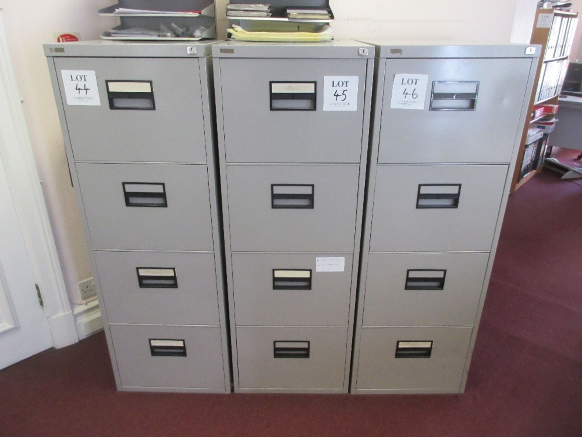 Four drawer steel filing cabinet