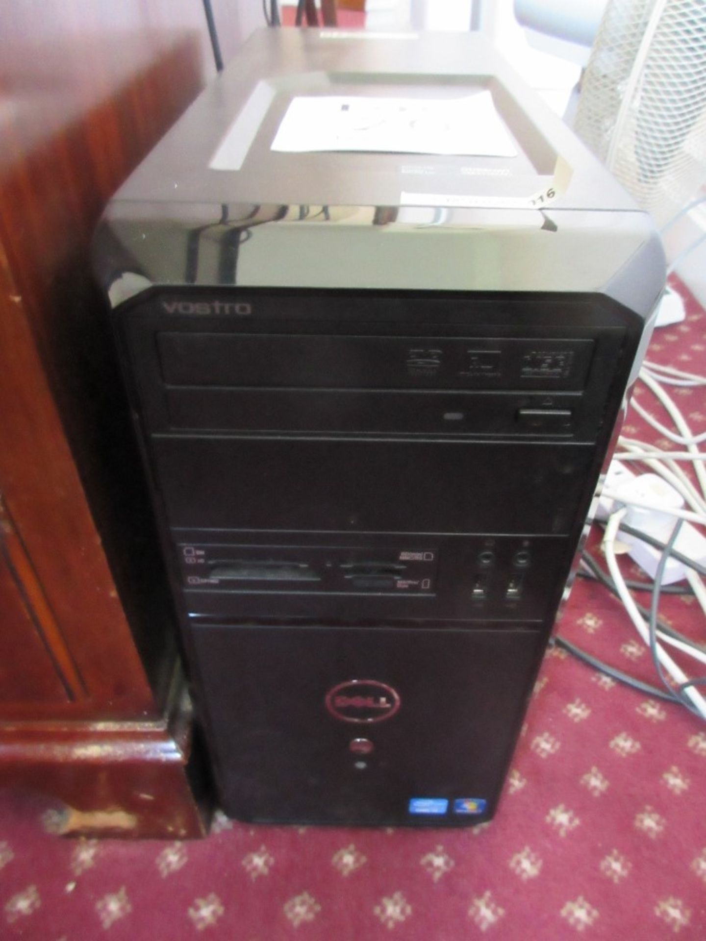 Dell Vostro mini tower PC, flat screen keyboard and mouse incorporating i3-2120 processor, 4GB Memor