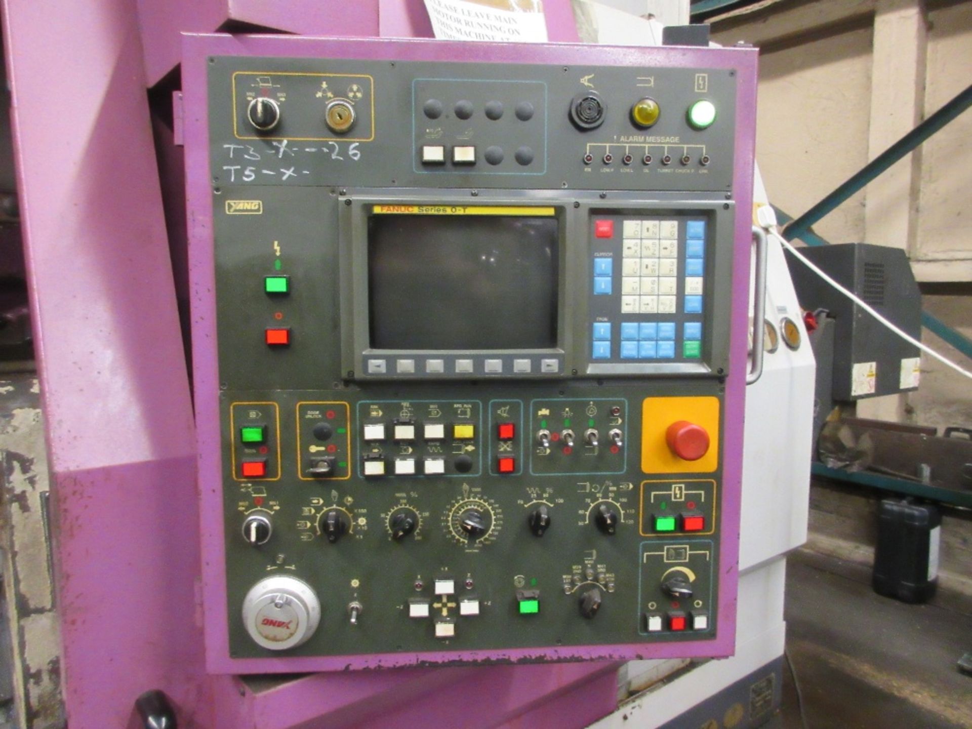 Yang ML-60A CNC lathe with 8 position tool holder. Serial No. K20097. YOM 1999 incorporating Fanuc - Image 2 of 4