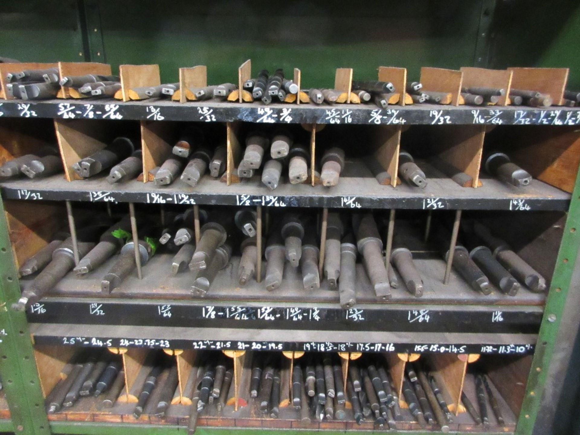 Cabinet containing large quantity of various Morse taper twist drills - Image 2 of 2