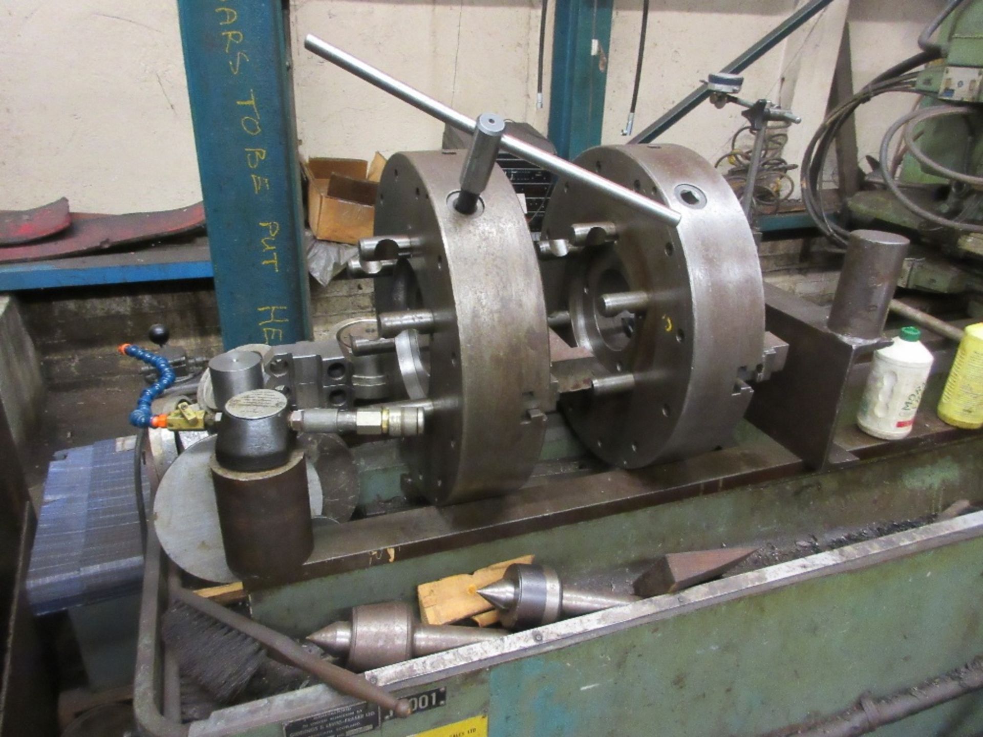 Giddings & Lewis Fraser Type MC Endomatic double ending and centering machine 3.3m approx. between - Image 2 of 4