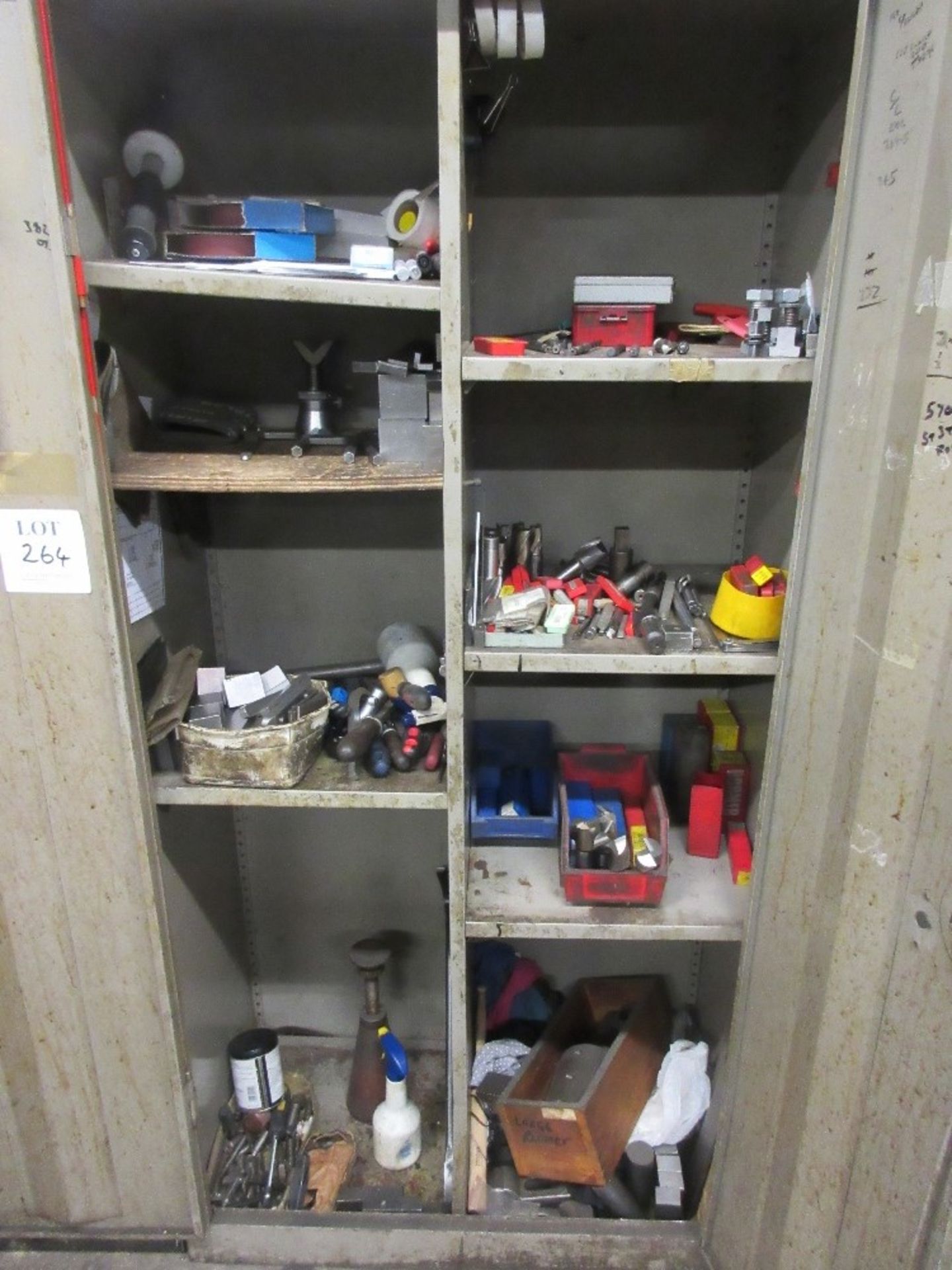 Cabinet containing various contents as shown