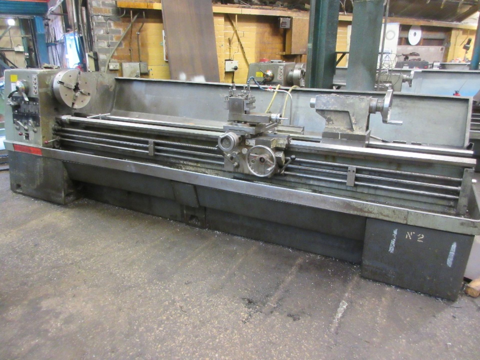 Colchester Mastiff 1400 centre lathe 21" swing 120" centre. Serial No. 8-0070-01945. YOM 1974 (