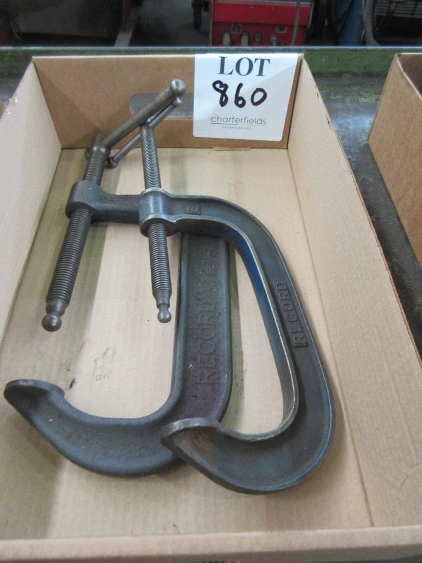 Box containing 2 - G clamps