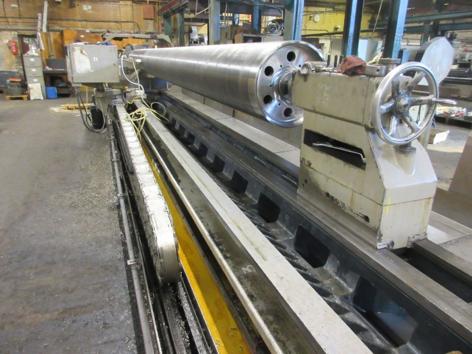 Binns & Berry L1000 CNC gap bed lathe 45" swing x 42ft between centres. Serial No. 80032/R ( - Image 4 of 4