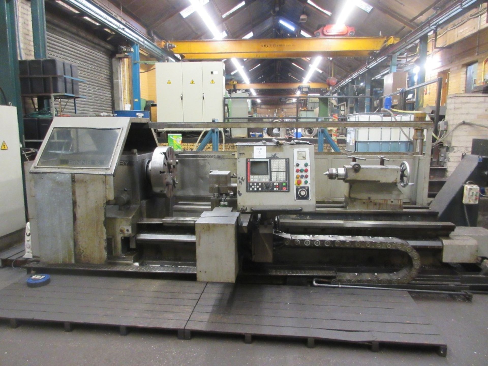 Binns & Berry NC gap bed lathe 650mm swing x 2400mm between centres (rebuilt 1994) with Fagor