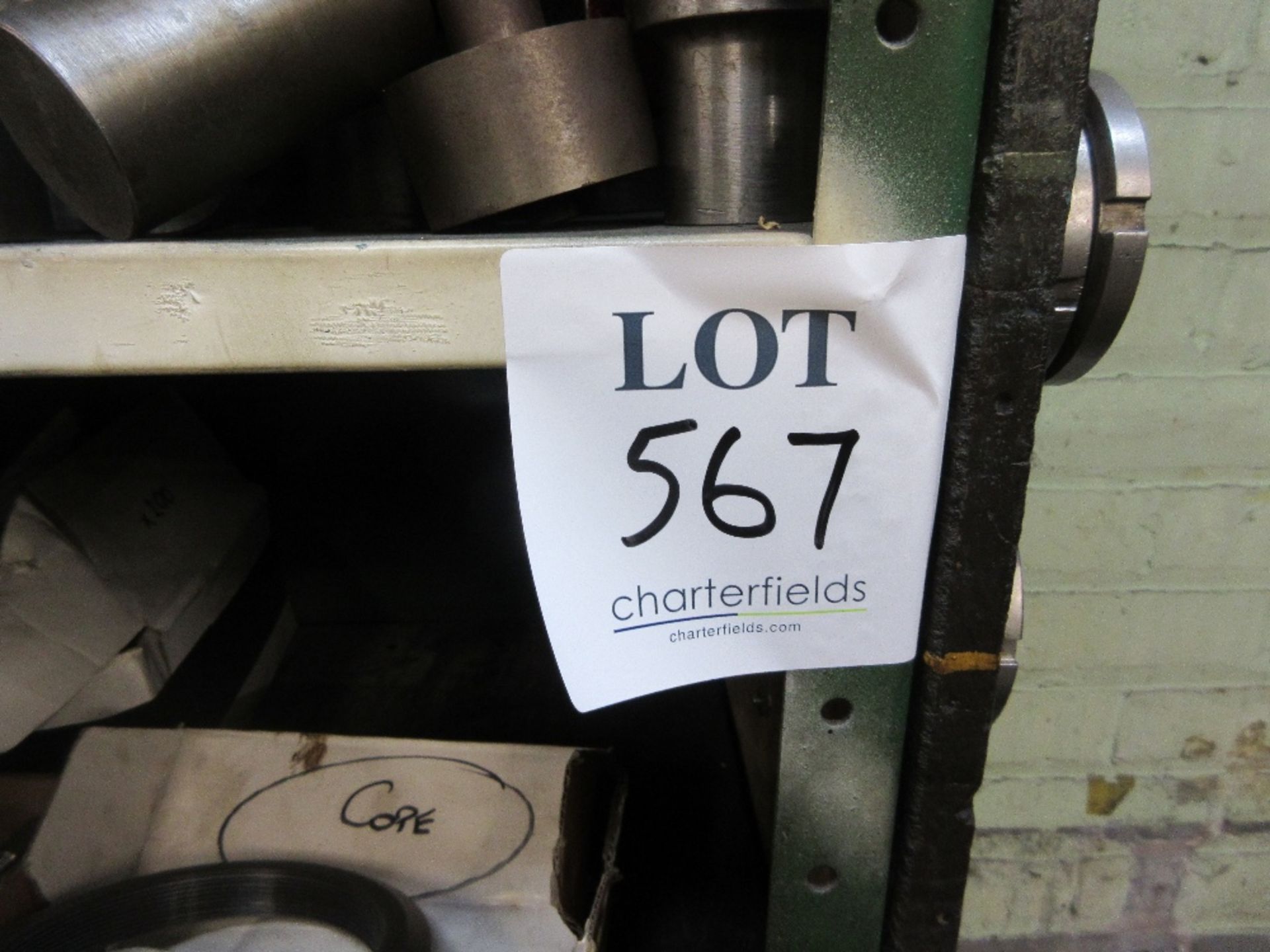 Steel shelf unit containing various gauges, boxes of nails, screws and KM locknuts - Image 6 of 6