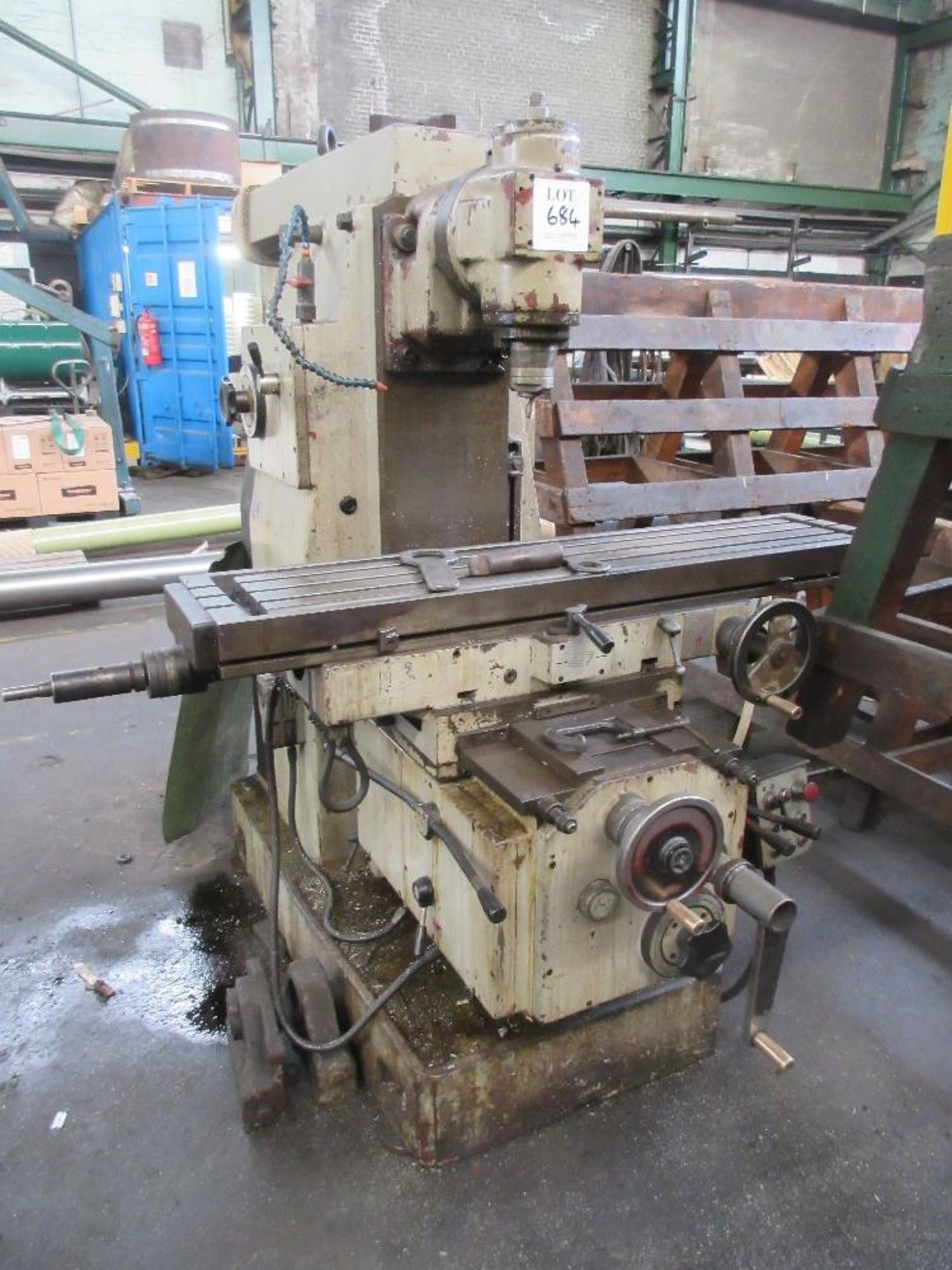 Universal milling machine, table size 310 x 1400mm (METHOD STATEMENT & RISK ASSESSMENT REQUIRED)