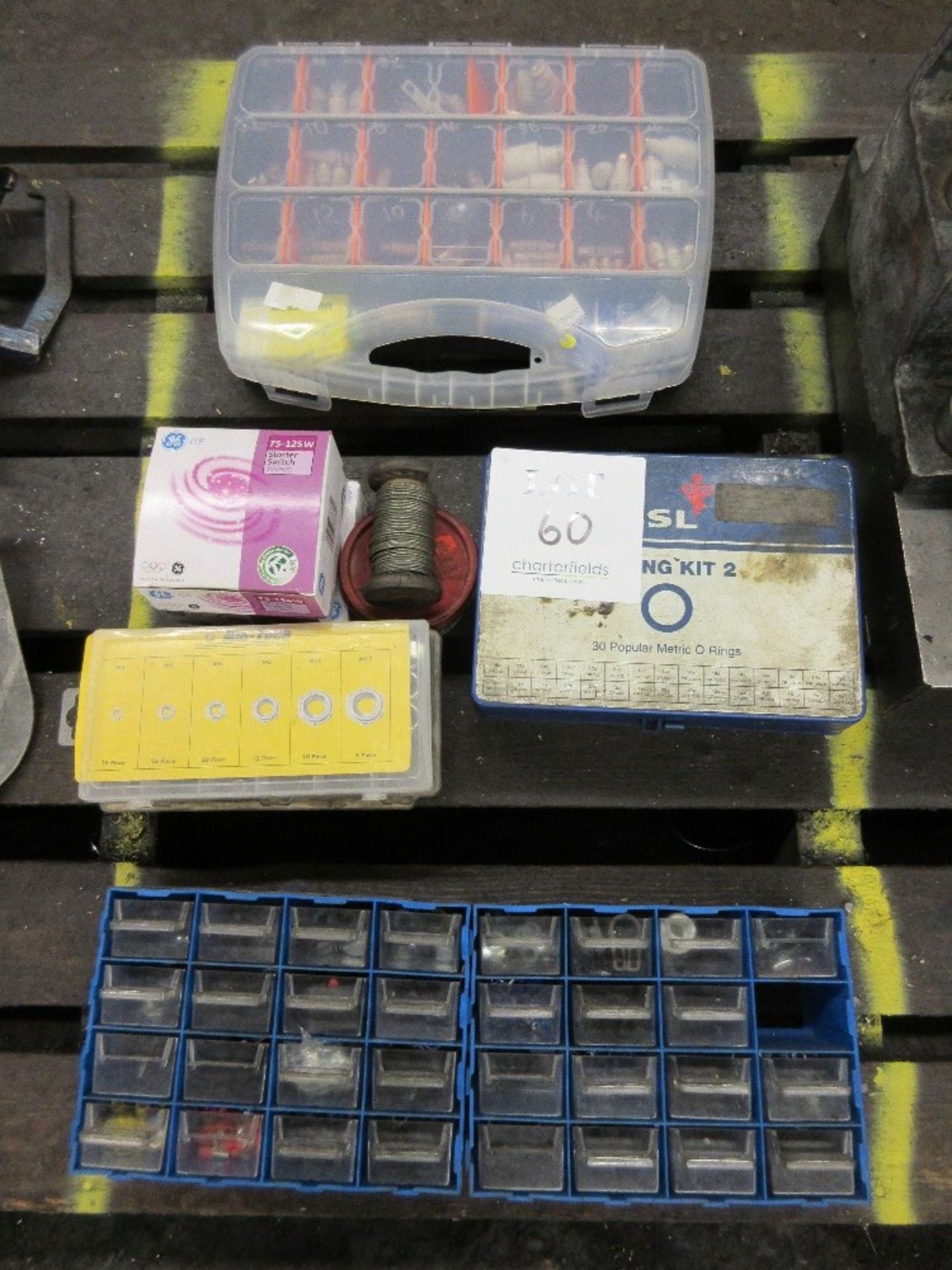 Quantity of fuses, starters, O ring kits and various small fastening