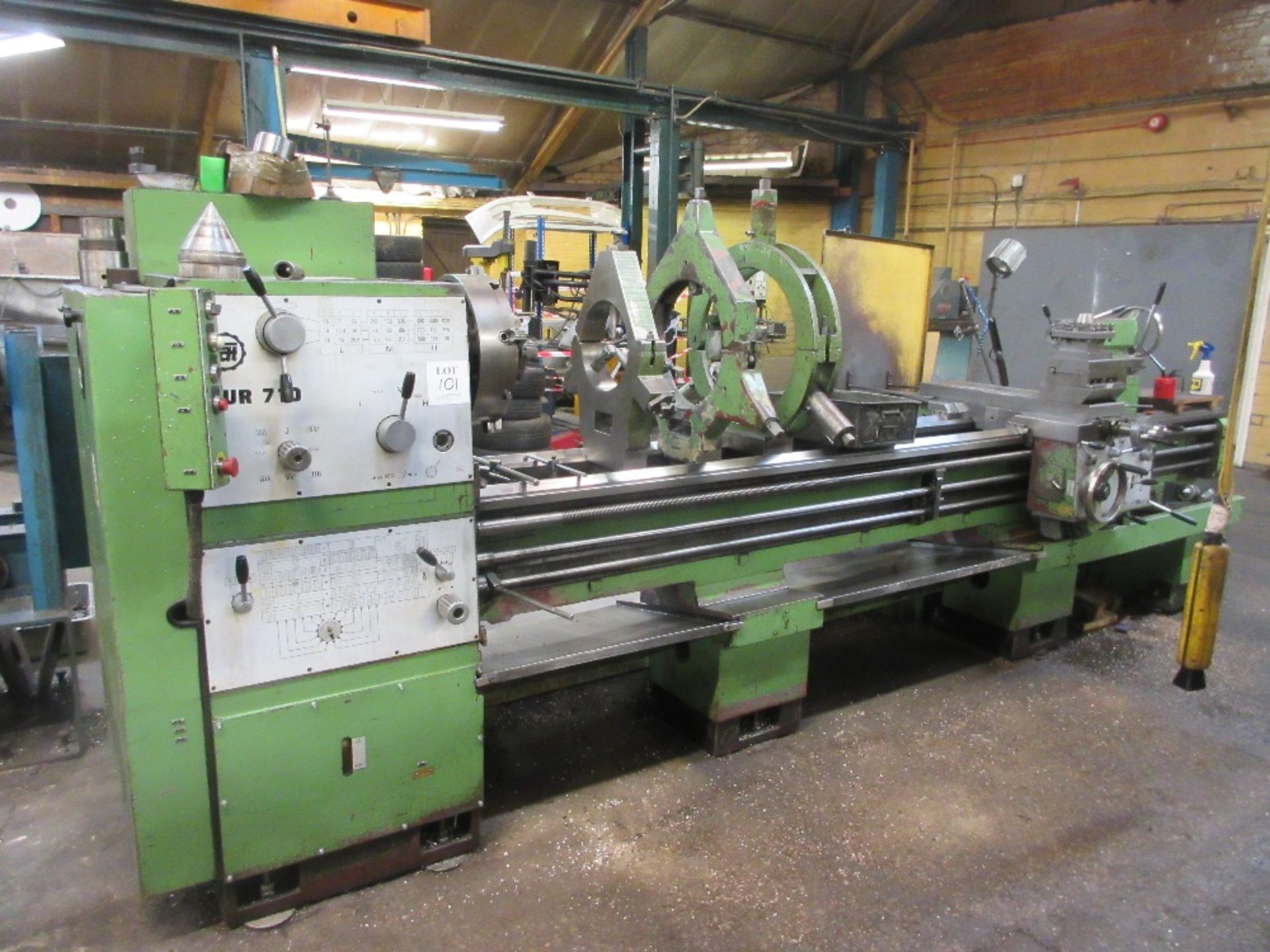 Tarnow TUR710 SS&SC centre lathe 28" swing x 10ft between centres with 3 - dedicated steadies (
