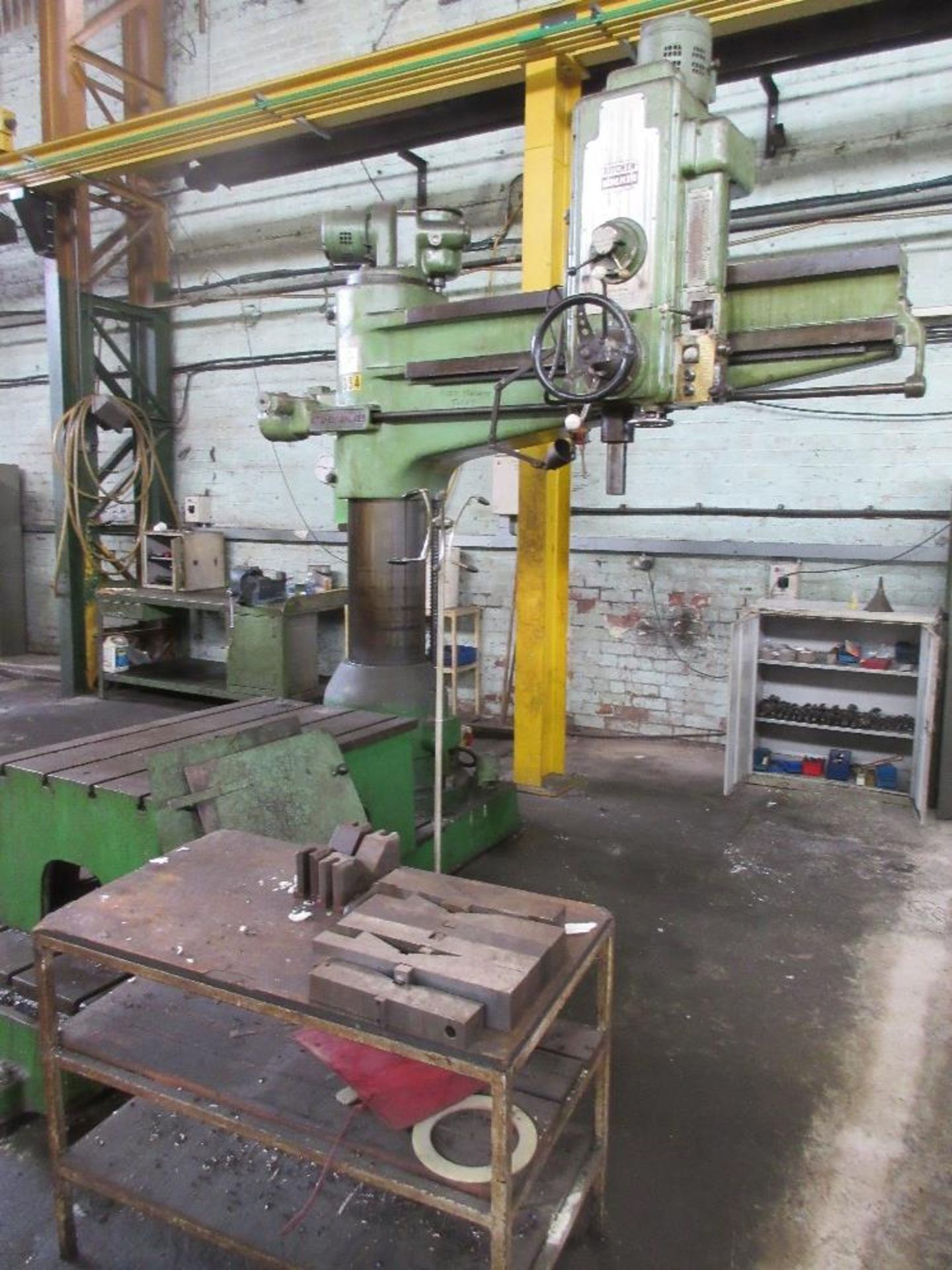 Kitchen & Walker E3 radial arm drill, 68" radius, machine no. 1787/334 with removable 1220 x 770 - Image 4 of 4