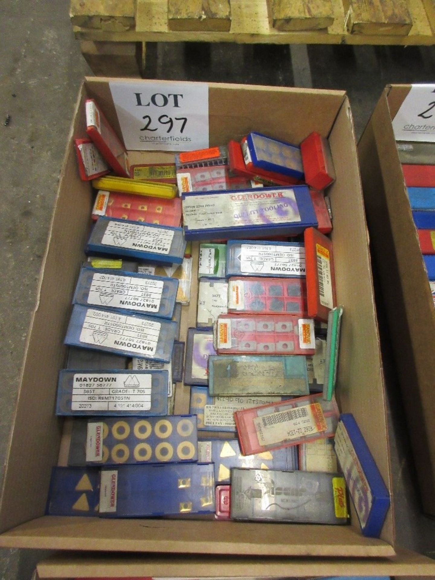 Box of carbide inserts