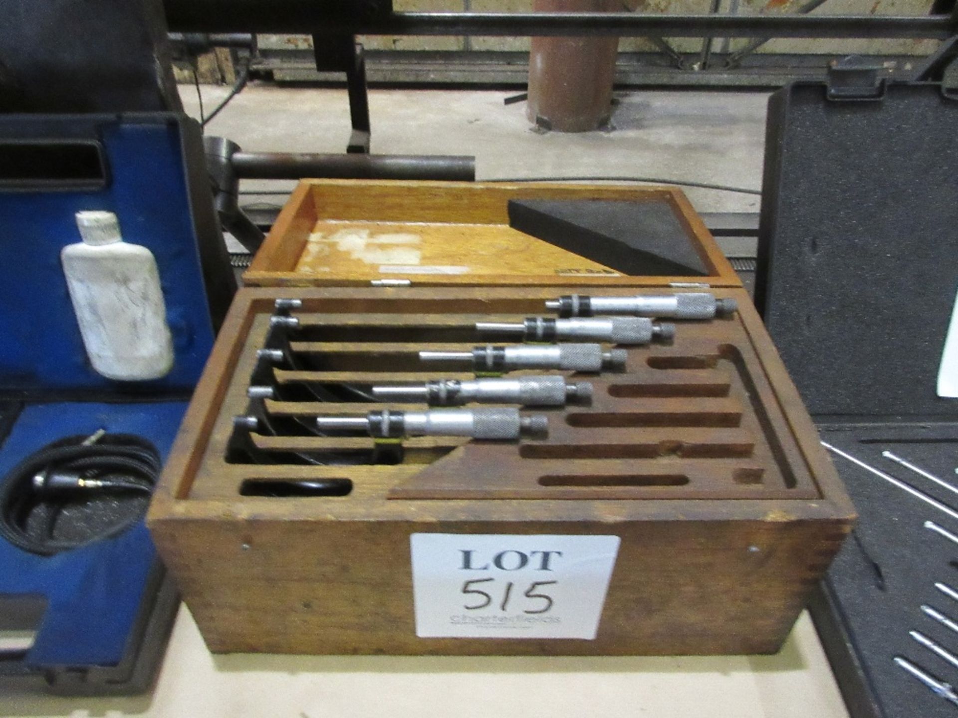 Box containing 5 - set micrometers 25 - 150mm