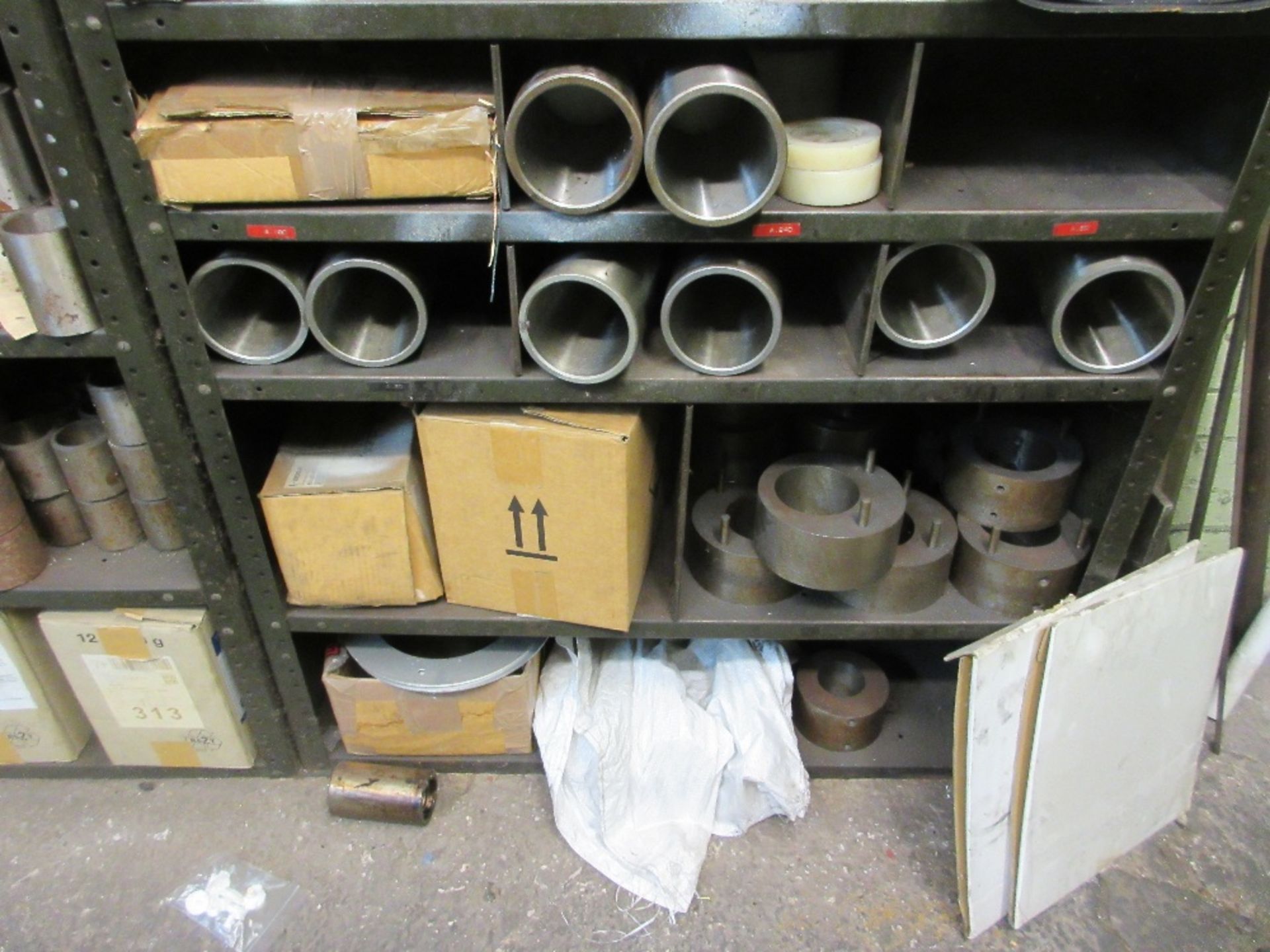 Cabinet containing Harden sleeves, cans of grease and various screws and fittings - Image 4 of 4