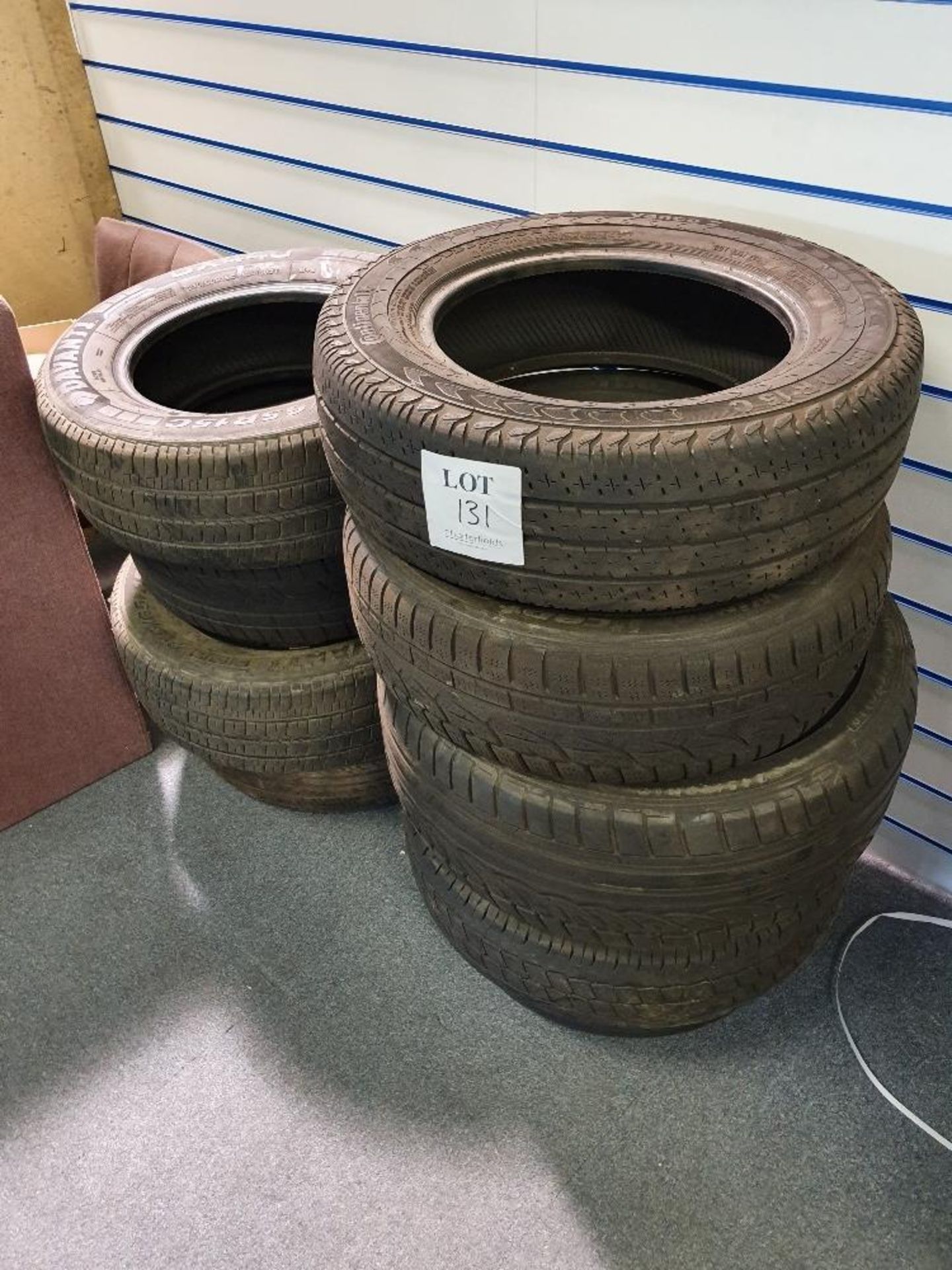 9 - assorted tyres