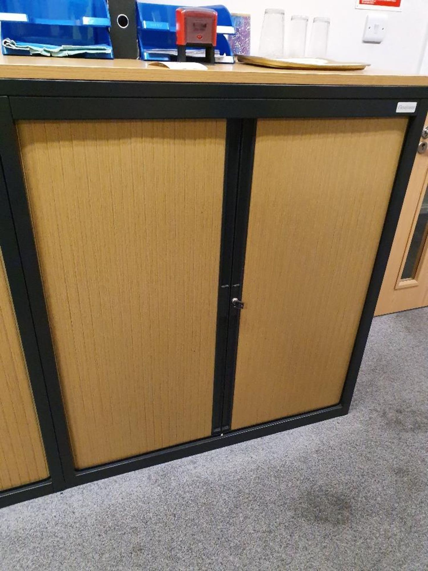 Tambour fronted cupboard