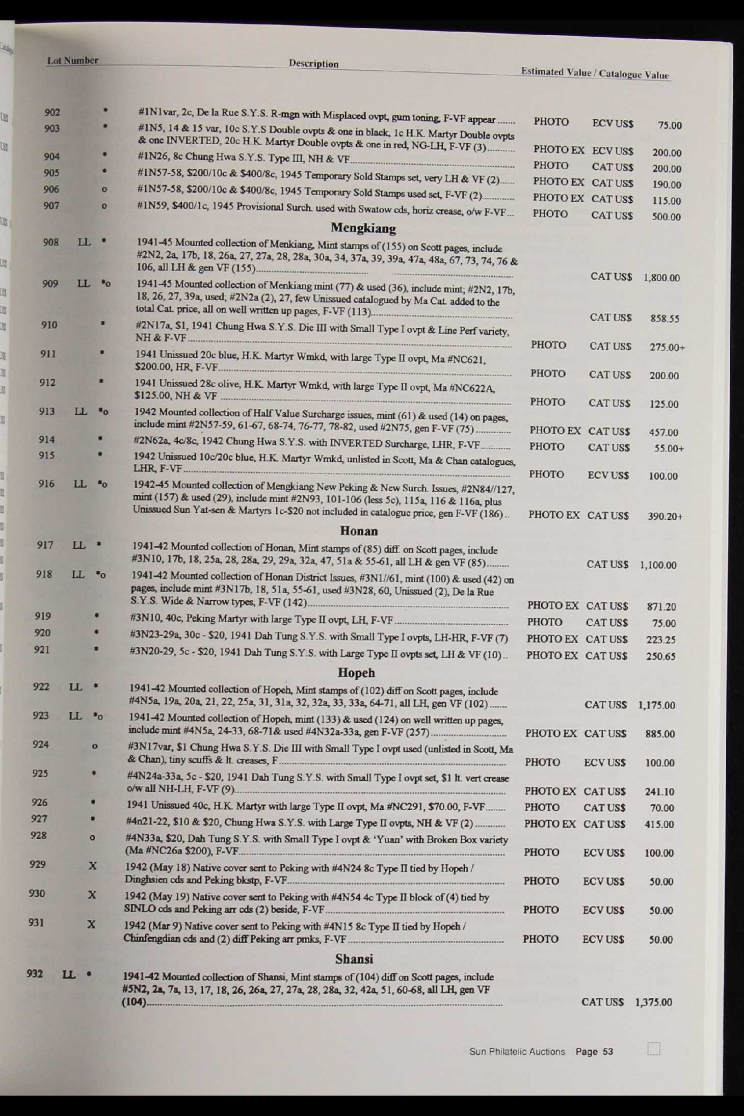 LITERATURE - ASIAN PHILATELY. Sun Philatelics colour - illustrated auction catalogues from 1991 to - Image 3 of 3