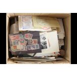 COLLECTIONS & ACCUMULATIONS SMALL WORLD CARTON All periods mint & used stamps & covers in albums, on