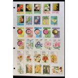 COLLECTIONS & ACCUMULATIONS FLORA ON STAMPS 1950's - 1990's mint & used all world collection on